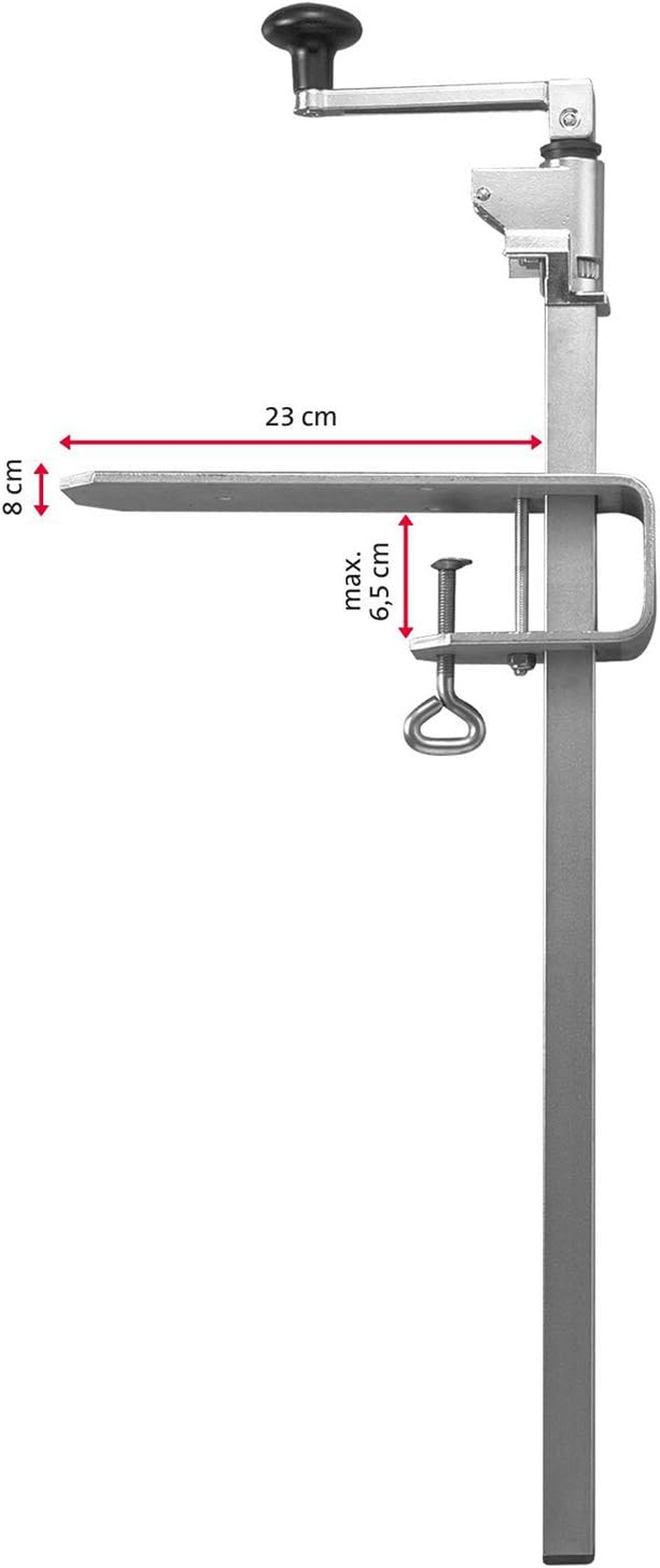 Westmark 19802260 Dosen&ouml;ffnermaschine Highlight 30, Varnished, Steel, 94.7 X 14 X 9 Cm image number 1