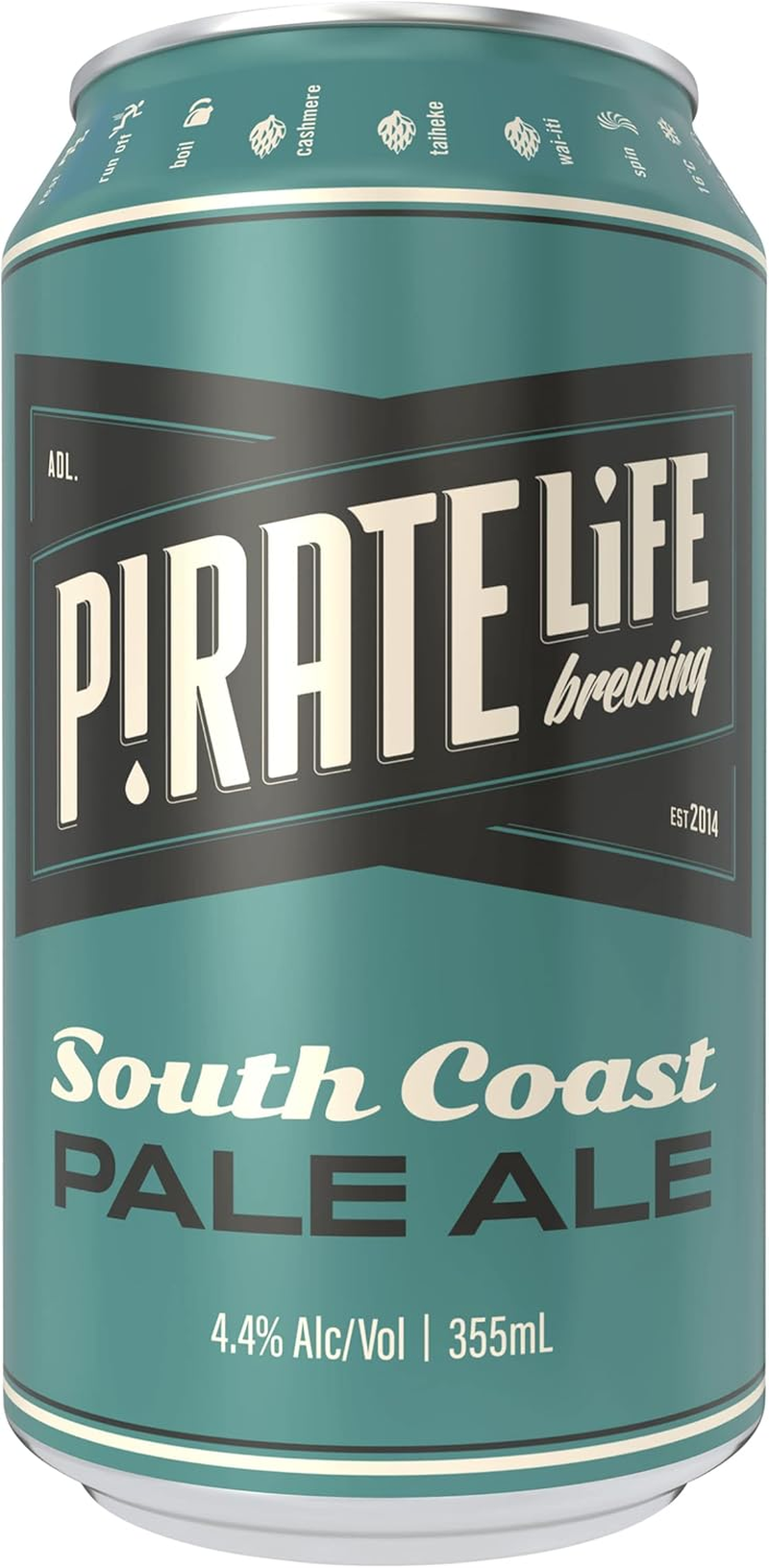 Pirate Life South Coast Pale Ale, Premium Australian Beer, Tropical & Light Bodied, 4.4% ABV, 355Ml (Case of 16 Cans) image number 2