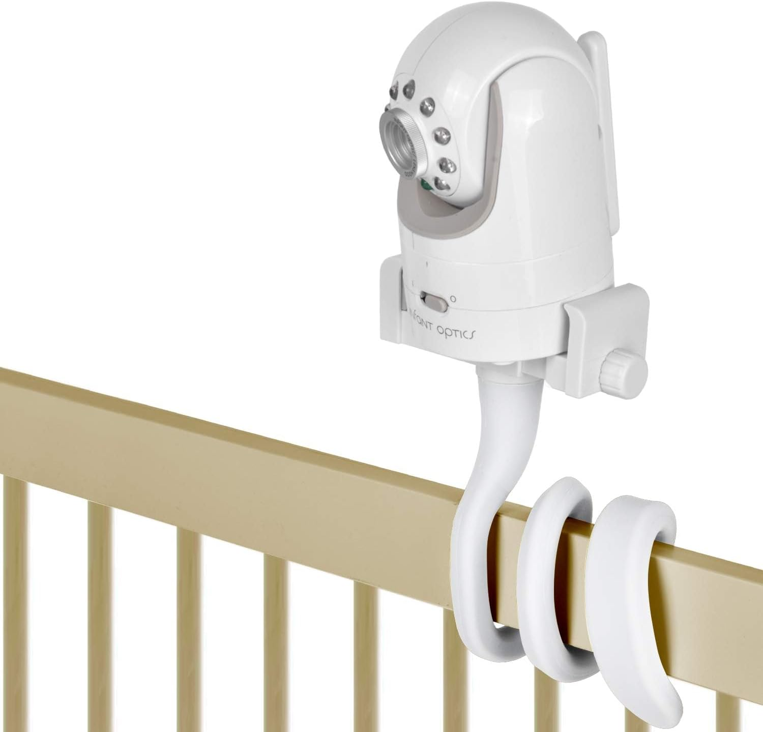 Universal Baby Monitor Stand, Flexible Mounting Bracket for Baby Bed Frame, Furniture, No-Drill Camera Mount