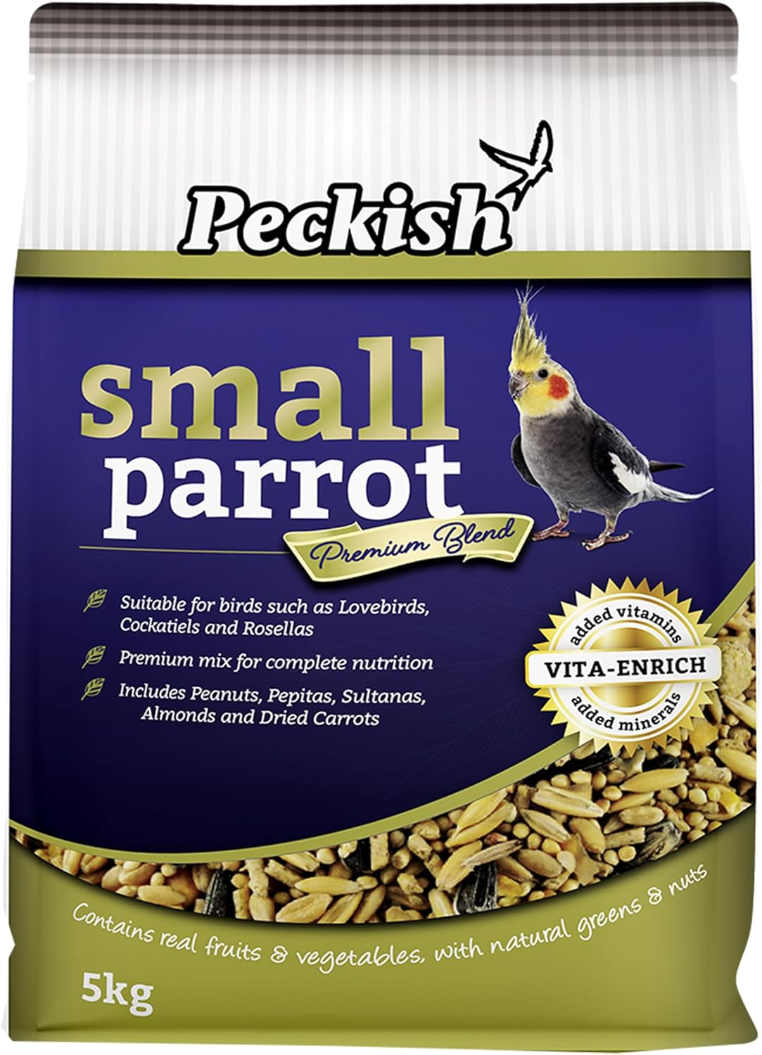 Peckish Small Parrot Fruit and Nut Premium Blend 5 Kg