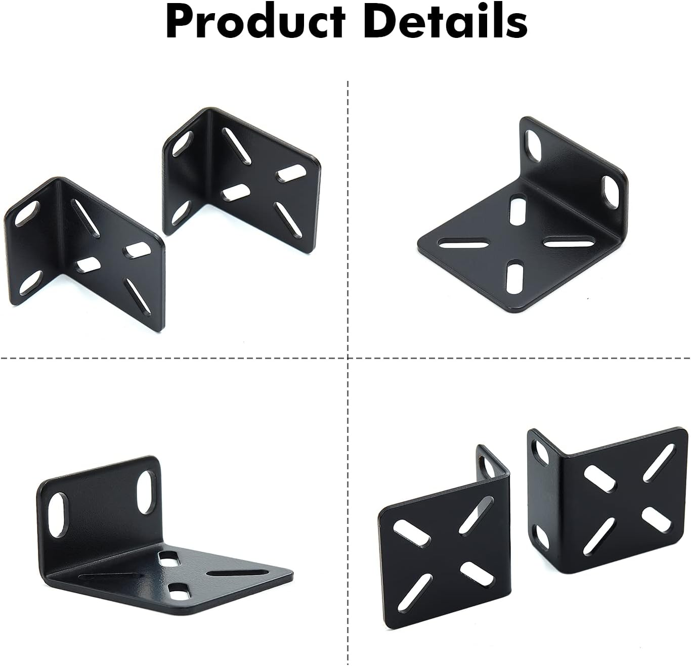 Mokerlink Rack Mount Kit for 17.3 Inch Wide Switches, Adjustable Hole Distance 14-29Mm, 0.5-1.14Inch, Compatible for Some Cisco, NETGEAR, Dell, D-Link, Linksys, HP, Trendnet, Buffalo Tech Products image number 1