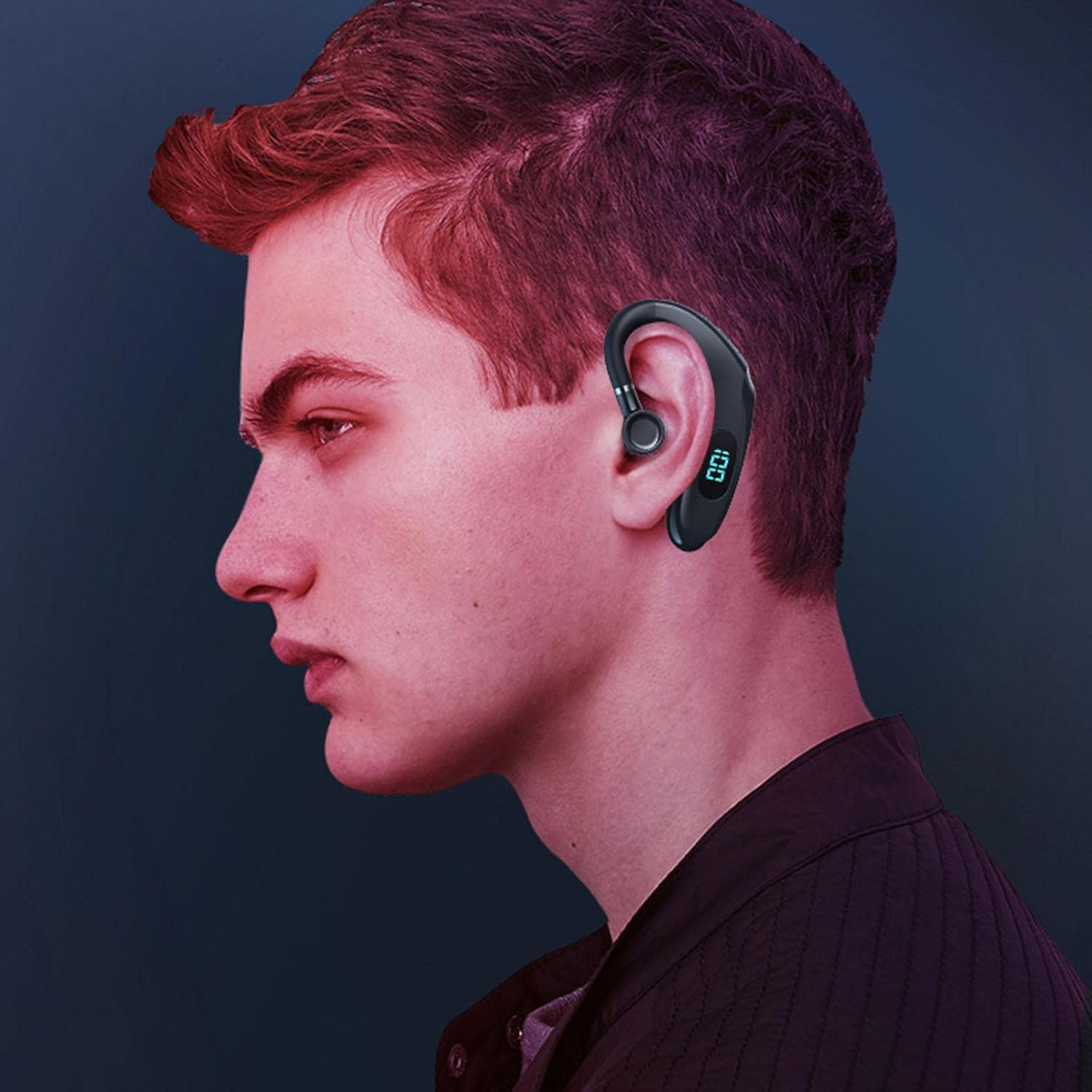 Eigell Q20 Headset Outdoor Hanging Ear Noise Reduction Sound Waterproof Rotating Stereo for Ios and Android - Green image number 4