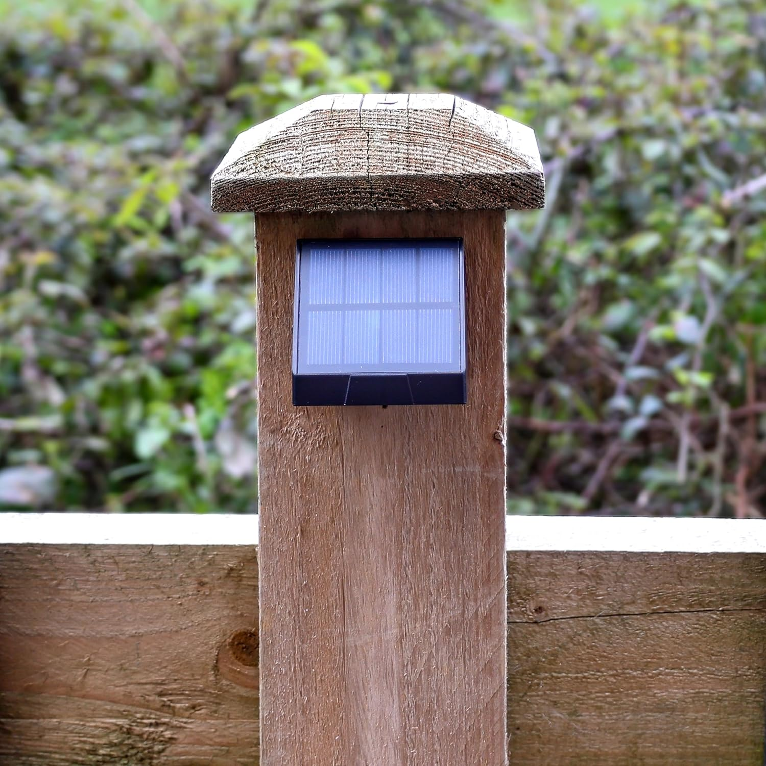 Auraglow Solar Fence, Wall & Post Lights &ndash; IP54 Waterproof Garden & Outdoor Downlights (4 Pack) image number 6