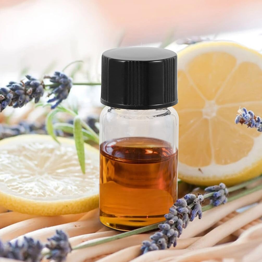 HOMSFOU Small Glass Vials, 30Pcs Clear Glass Sample Vials with Screw Cap Sampling Glass Bottles Sample Cosmetic Specimen Liquid Vials Storage Container 20Ml Lab Sample Vials, image number 4