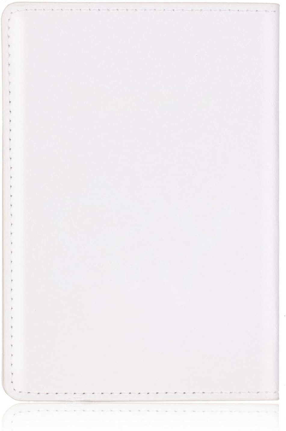 Oxtxuzdm Fashion Travel PU Leather Passport Cover Holder Hot Stamping Plane for Women Men Lover Couple Weddings Gift Leather Passport Holder Family, White image number 4