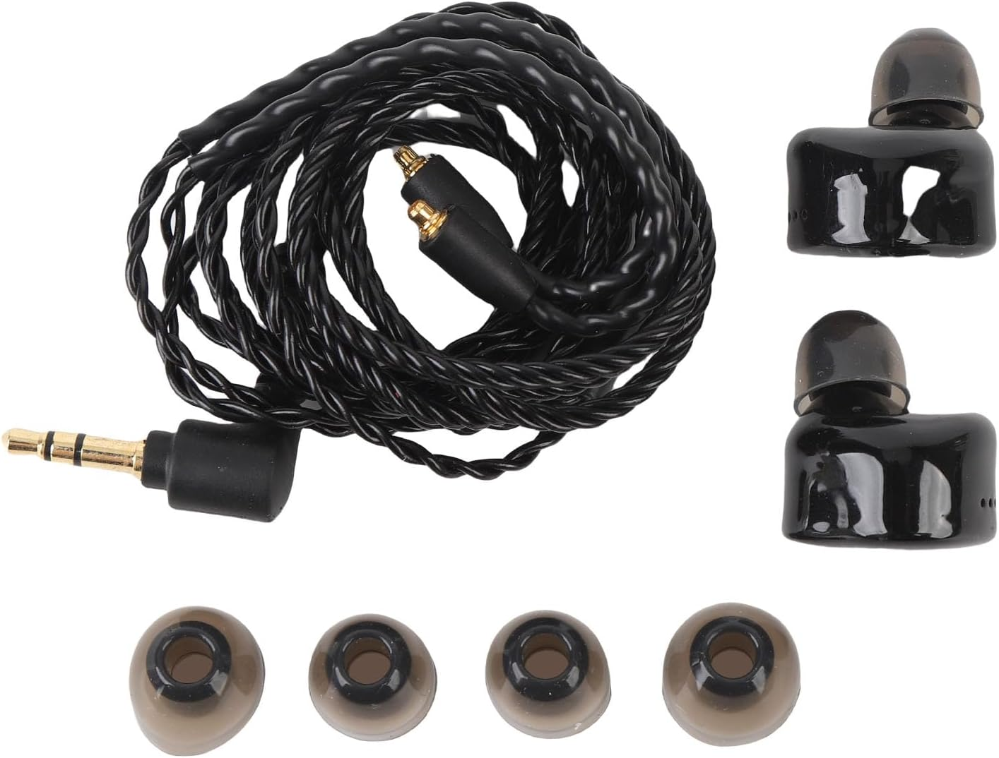 YUEHISY Stereo Wired IEM Earphones, Hybrid Driver Hifi Earbuds with Resin Body and OFC Cable, Hifi Stereo Sound, Comfort Fit, Immersive Bass image number 1