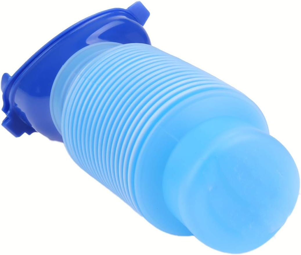 Emergency Urinal 750 Ml,Portable Mini Outdoor Camping Travel Shrinkable Personal Mobile Toilet Potty Pee Bottle for Kids Adult - Light Blue image number 4