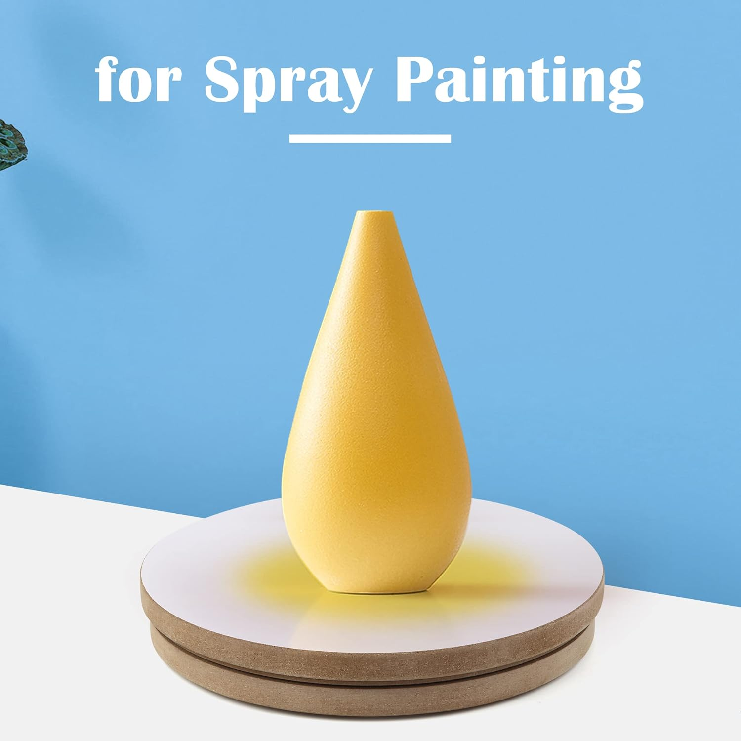 Falling in Art Wood Pottery Sculpt Banding Wheel, Turn Table for Painting and Crafting, 12 Inches Diameter