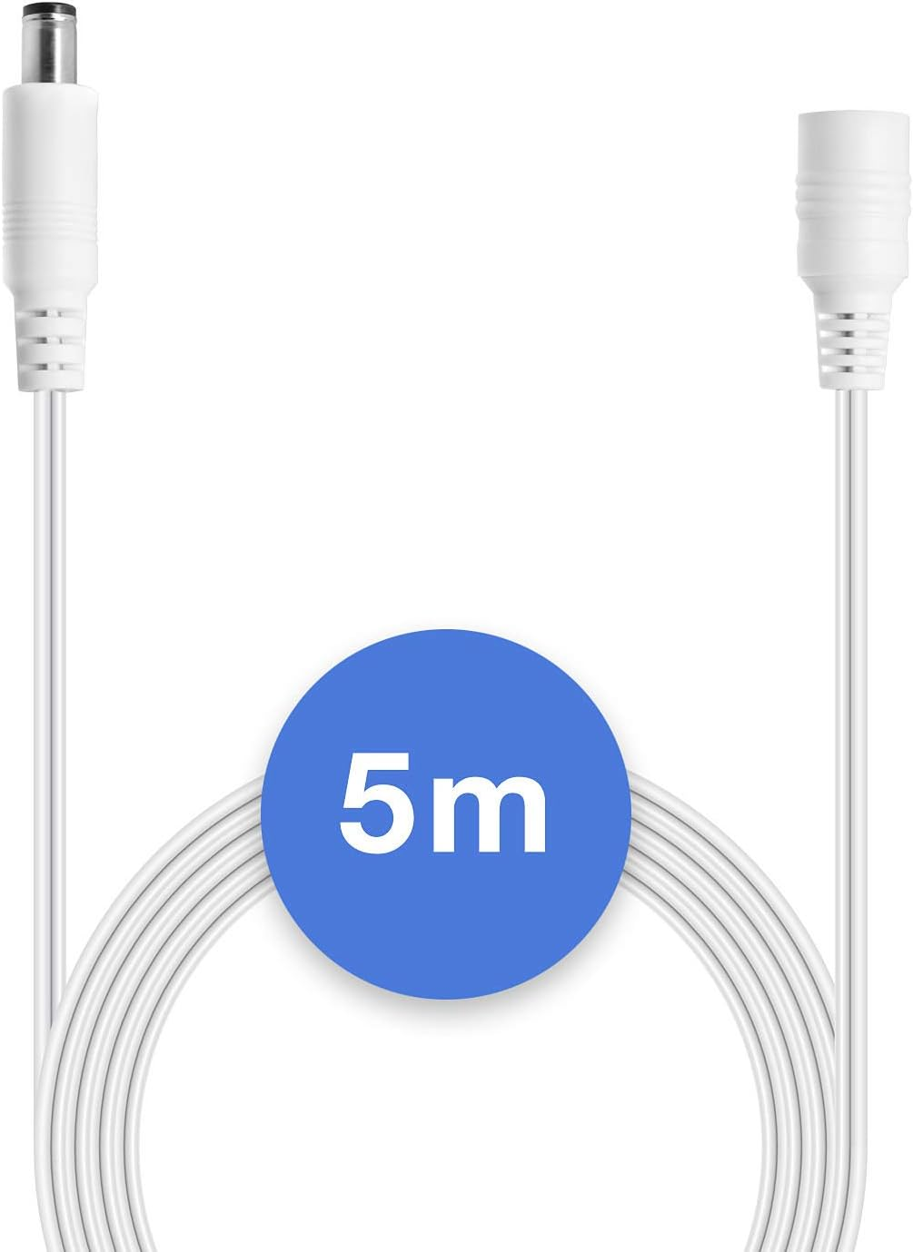 Wicked Chili 5 M DC Extension Cable Compatible with Philips HUE Lightstrip plus (White and Colour Ambiance) V3 / V4 with Bluetooth (Purple Packaging) Extension for Power Supply S020YM2400083 White image number 5