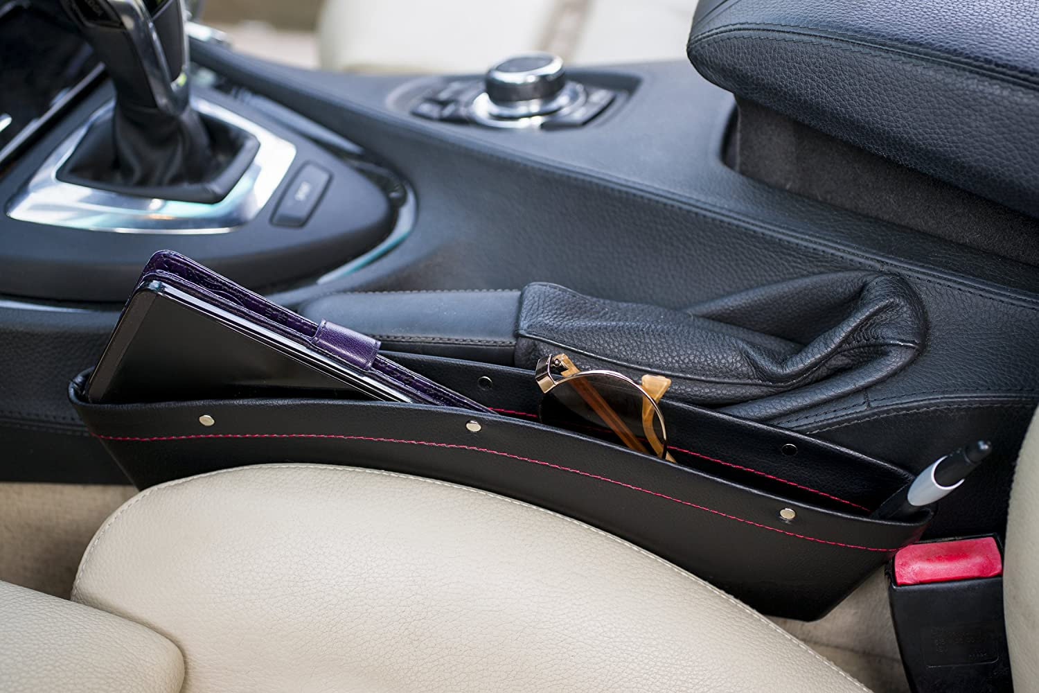 Front Passenger Seat Organiser Comes with 1 Pocket Caddy for Your Car, Truck, Van or UTE, Designed to Help Moms, Service Techs, Law Enforcement and Delivery Drivers Keep Items within Easy Reach image number 3