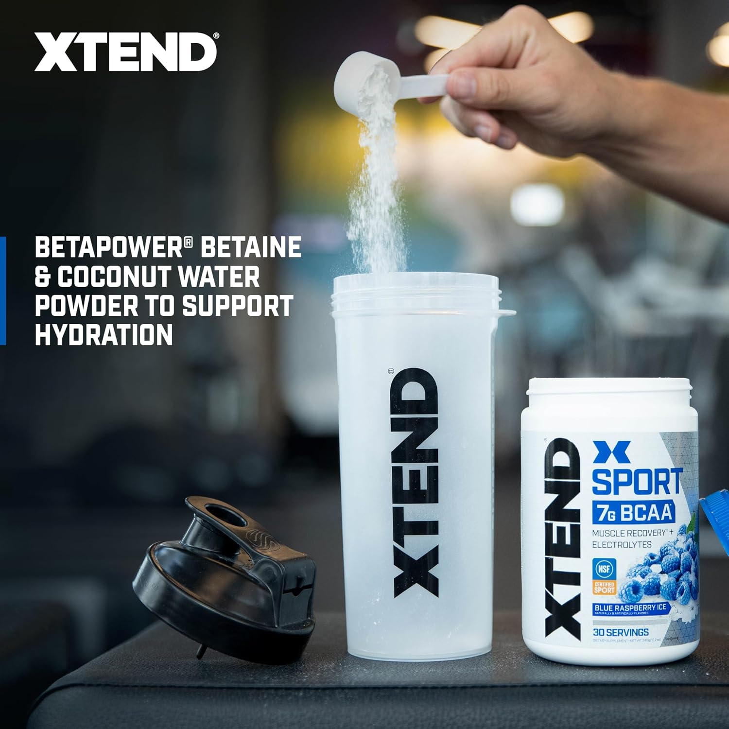 Scivation Xtend Hydrasport BCAA Powder, Branched Chain Amino Acids, Bcaas, Zero Sugar Electrolyte Drink Powder + Hydration, Blue Raspberry, 30 Servings image number 5