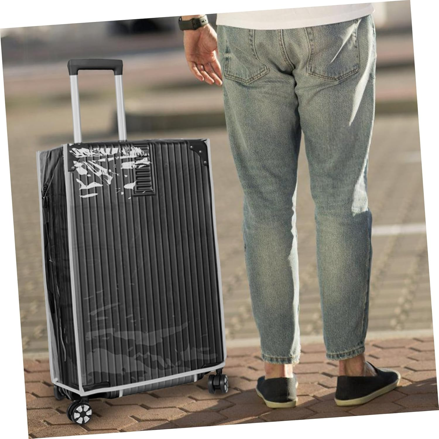Holibanna Travel Duffle Bag Luggage Cover Suitcase Protector Luggage Cover Protector image number 6