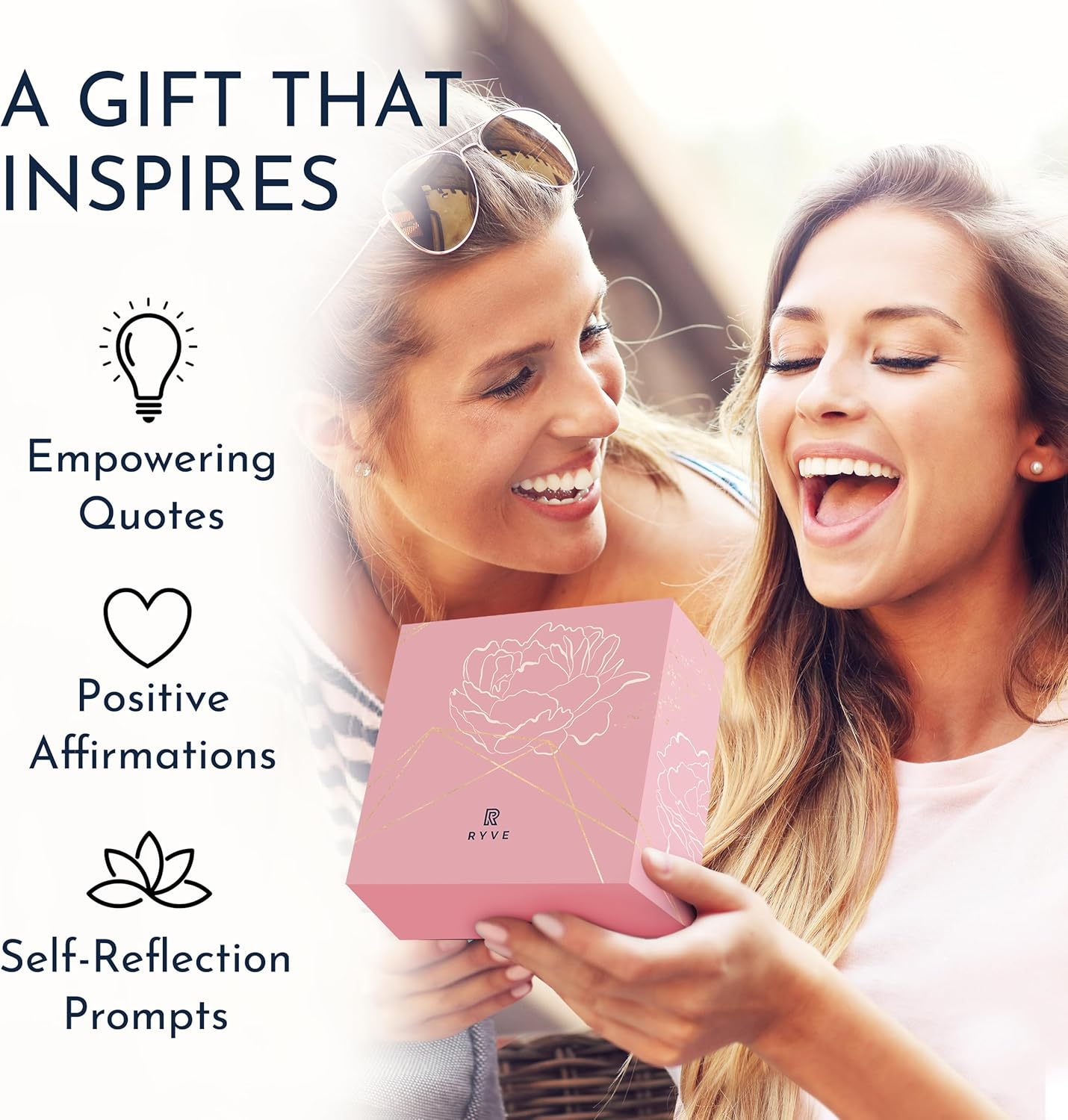 RYVE Motivational Calendar - Daily Flip Calendar with Motivational Quotes - Inspirational Love Gifts for Women, Office D&eacute;cor/Office Gifts, Desk Decorations for Women, Pink - Path Of Legend image number 7