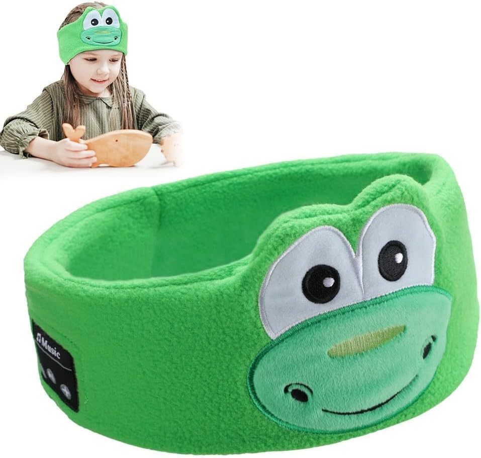 Kids Wireless Headphones Headband, Earphones for Children, Bandeau Toddler Headphones with Thin Speakers & Super Soft Headband (Penguin)