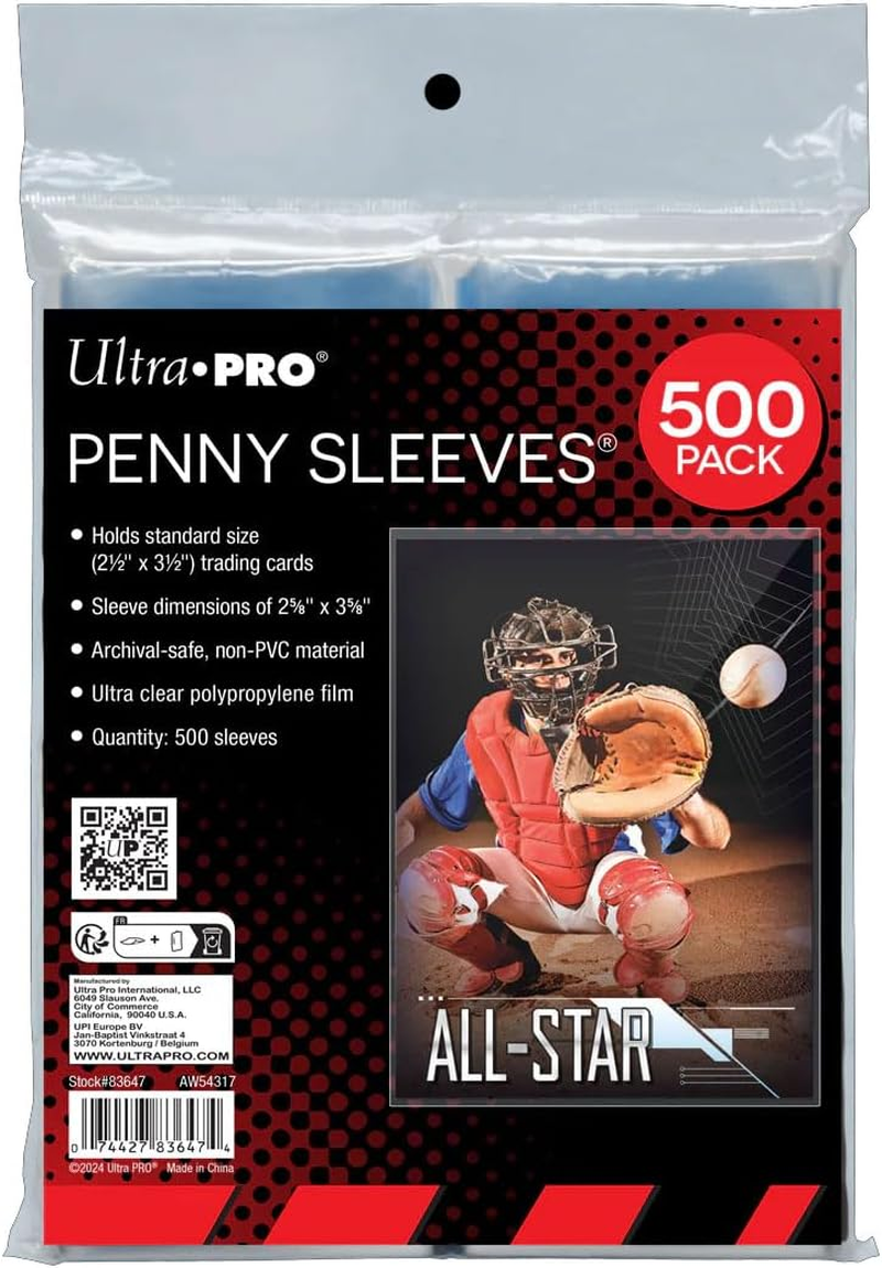 Ultra PRO Clear Card Sleeves for Standard Size Trading Cards Measuring 2.5" X 3.5" (500 Count Pack) image number 3