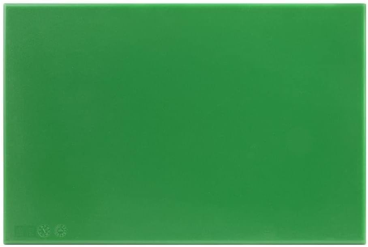 Hygiplas High Density Chopping Board, Green, 450 X 300 X 12 Mm Size - 17.7"L X 11.8"W, Blue image number 4