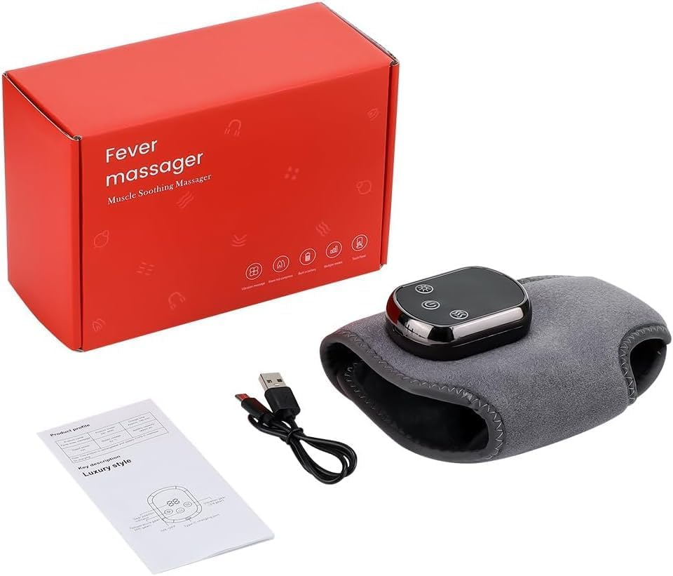 Emesak Portable Foot and Ankle Massager for Pain Relief &ndash; 3-In-1 Wireless Compression Massager with Heat, Deep Kneading & Air Pressure, Lightweight for Home/Office/Travel image number 2