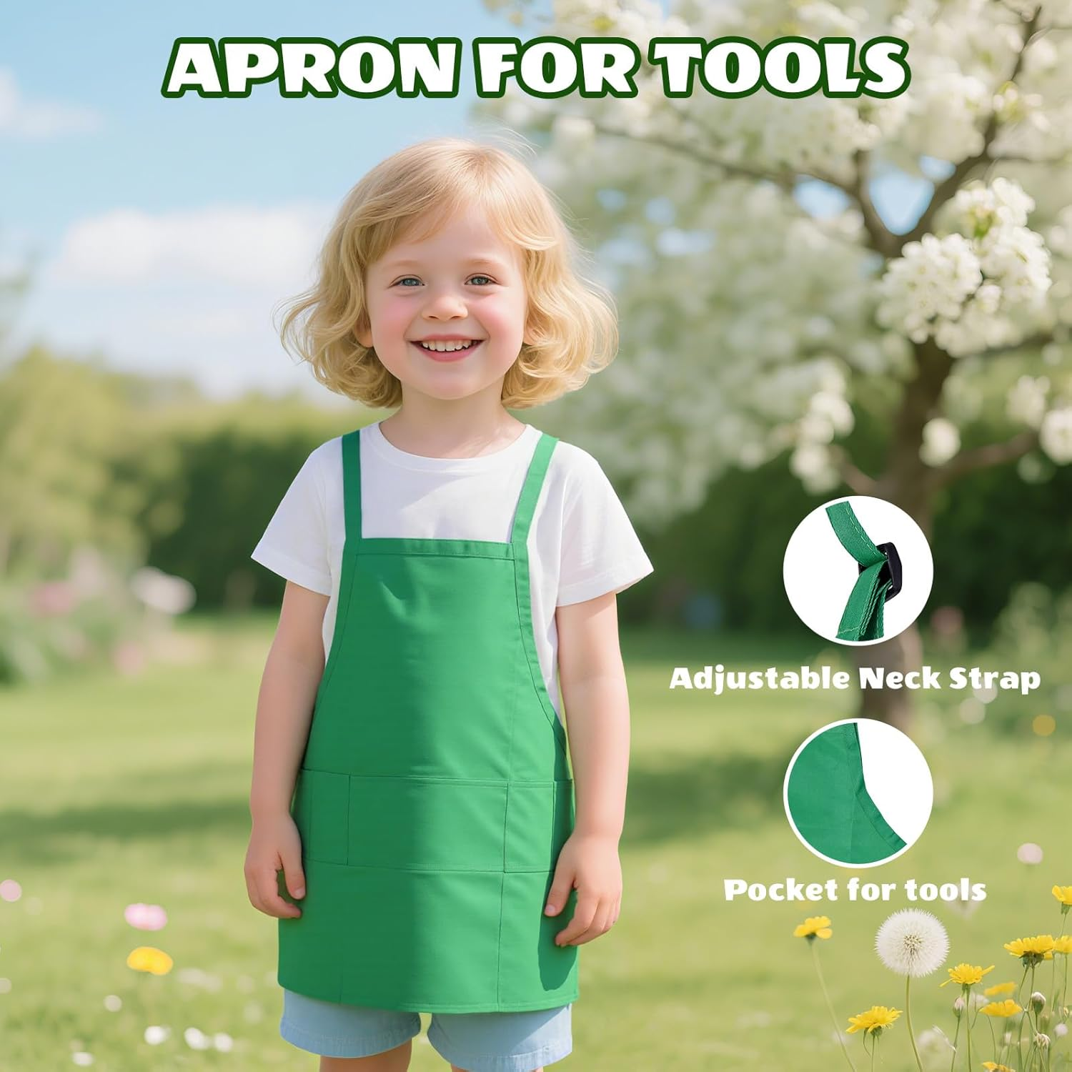 Kids Gardening Tool Set with Wheelbarrow, Watering Can, Gloves, Rake, Shovel - Fun Outdoor Indoor Pretend Toys for Toddlers Boys Girls Ages 3-7 image number 5