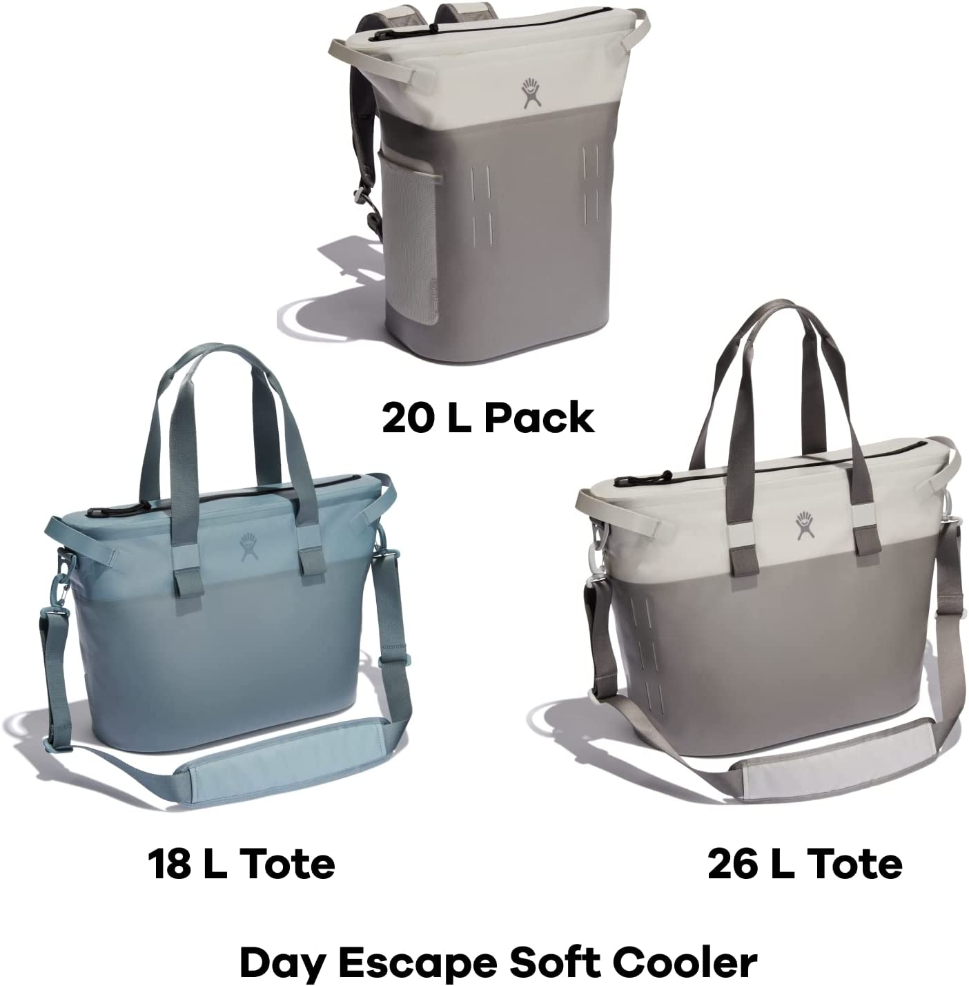 Hydro Flask Day Escape Soft Cooler - Reusable Travel Bag Backpack - Insulated