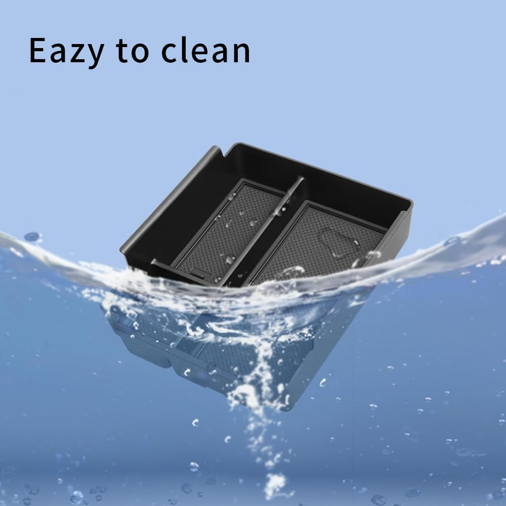 Compatible Center Console Storage Tray, Internal Armrest Storage Box and Plugin for 2024 BYD Pickup Shark 6