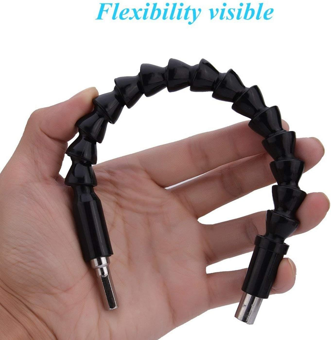 Yosoo Flexible Shaft Bits Extention Screwdriver Drill Bit Holder Connecting 290Mm (With Drill Bit Set) - Pack Of 2 image number 3