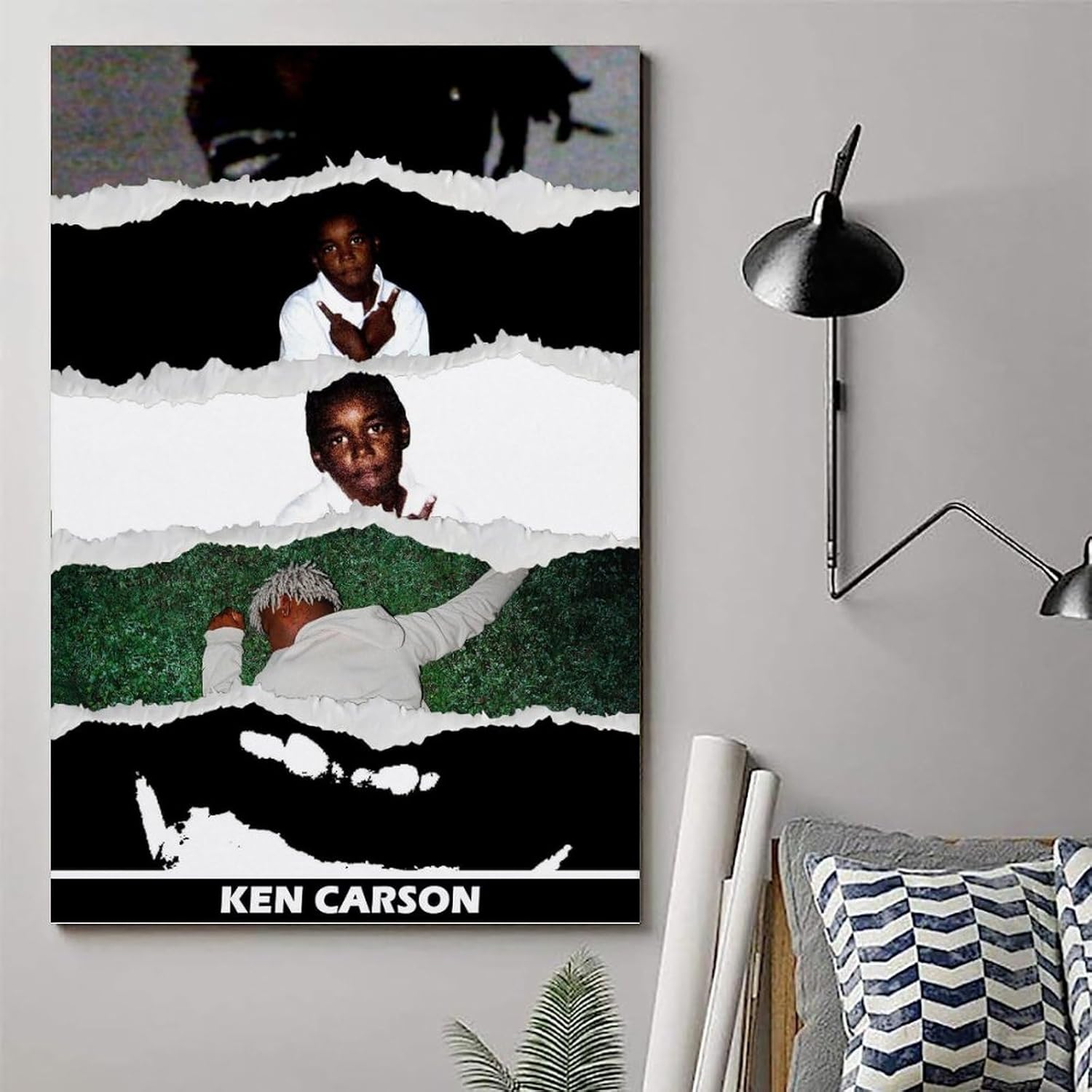 Ken Carson Poster Music Album Cover Poster Canvas Painting Wall Art Picture Home Decor Print for Bedroom Living Room Dorm Study Bar Office 12X18Inch(30X45Cm)