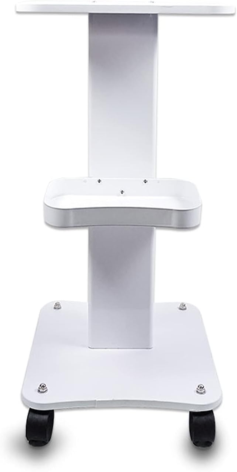 Beauty Salon Trolley Cart, HOINCO Salon Spa Rolling Trolley Stand Mobile Cart with Wheel Beauty Instrument Storage Tray (White) image number 5