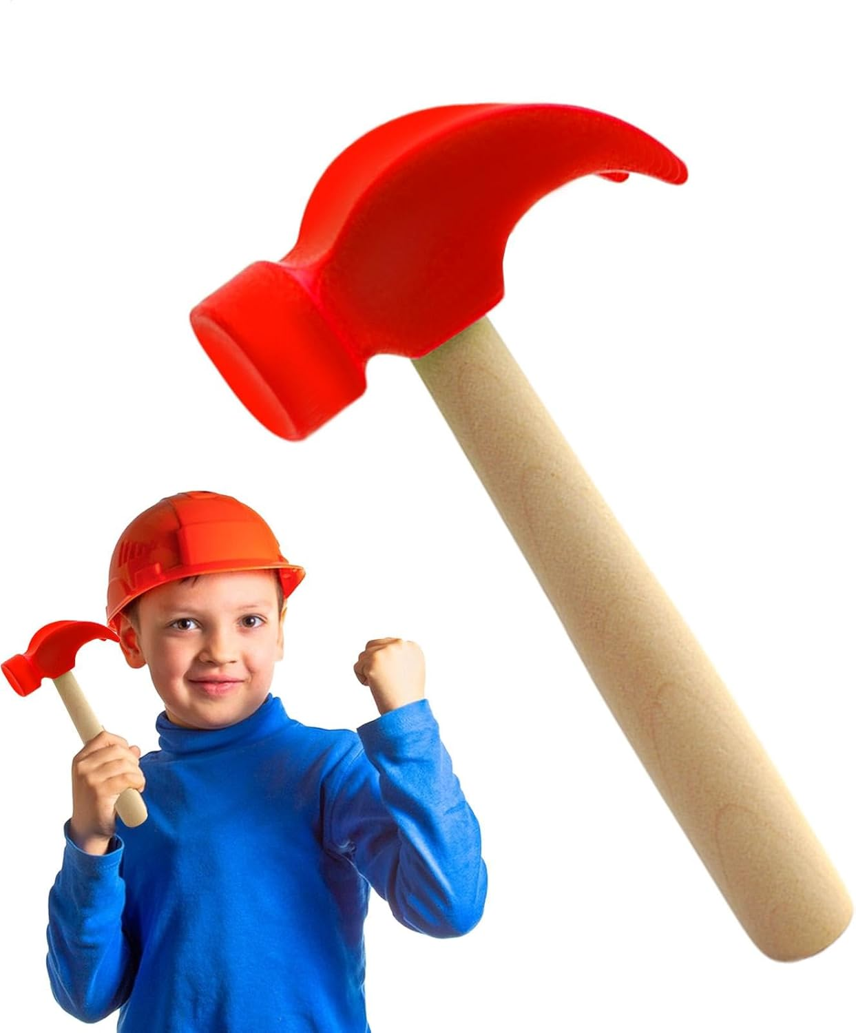 Kids Mallet Toy - Educational Simulation Mallet Toy | Small Mallet Toy, Portable Pretend Hammer for Enhances Hand-Eye Coordination image number 6