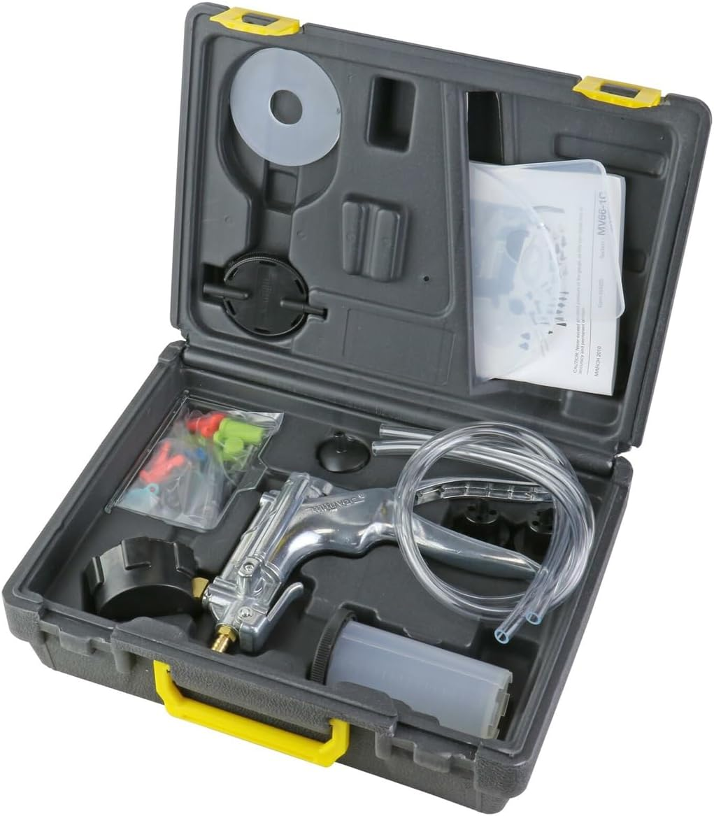 Mityvac MV8500 Silverline Elite Automotive Brake/Clutch Bleeding, Diesel Fuel Priming and Vacuum/Pressure Testing Kit, Ergonomic Design, Zinc-Aluminum Die Cast, MV8510 Pump, 4.5Oz Fluid Reservoir image number 3