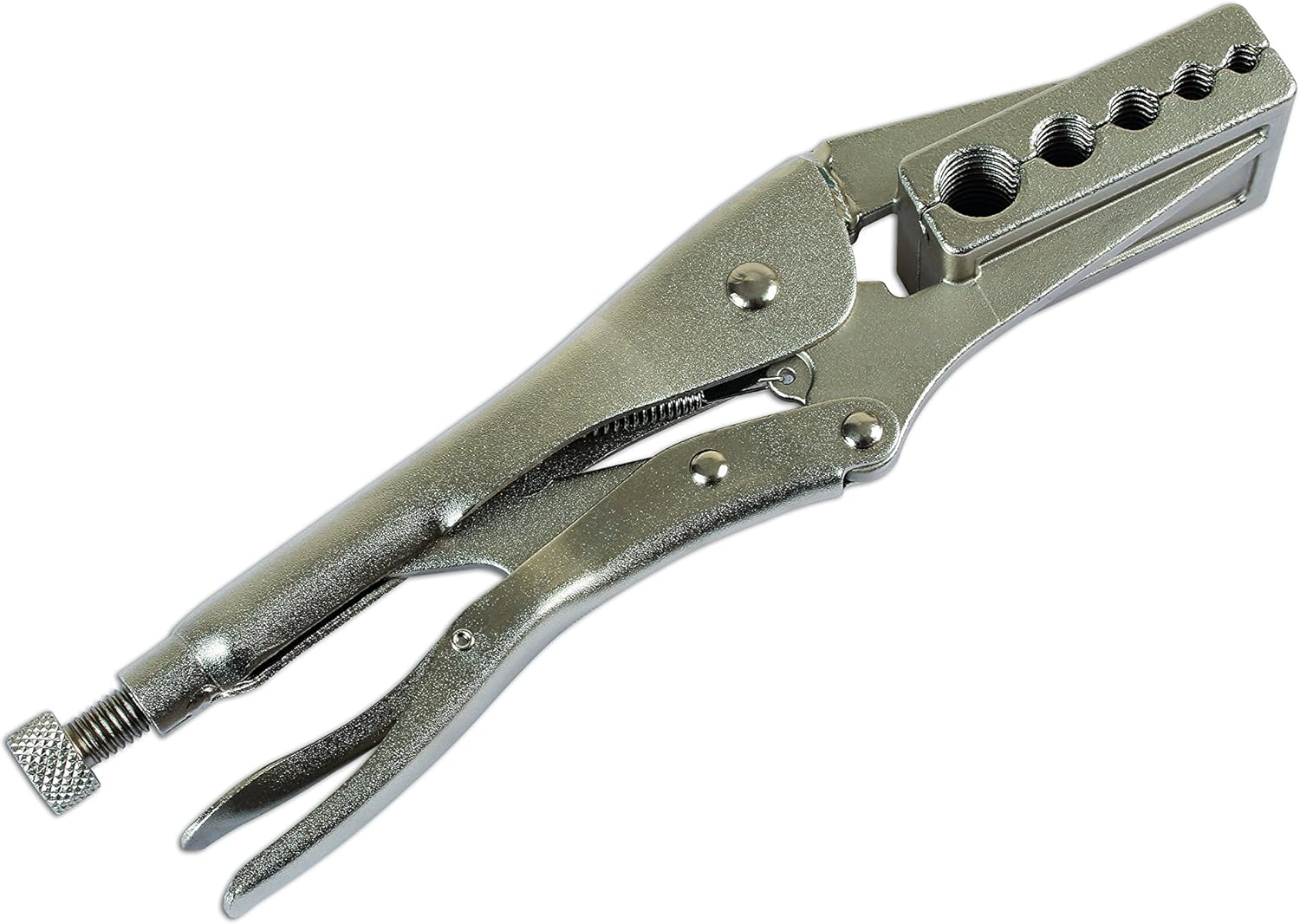 Laser 7030 Air Tubing Pipe Grip Locking Pliers, Silver