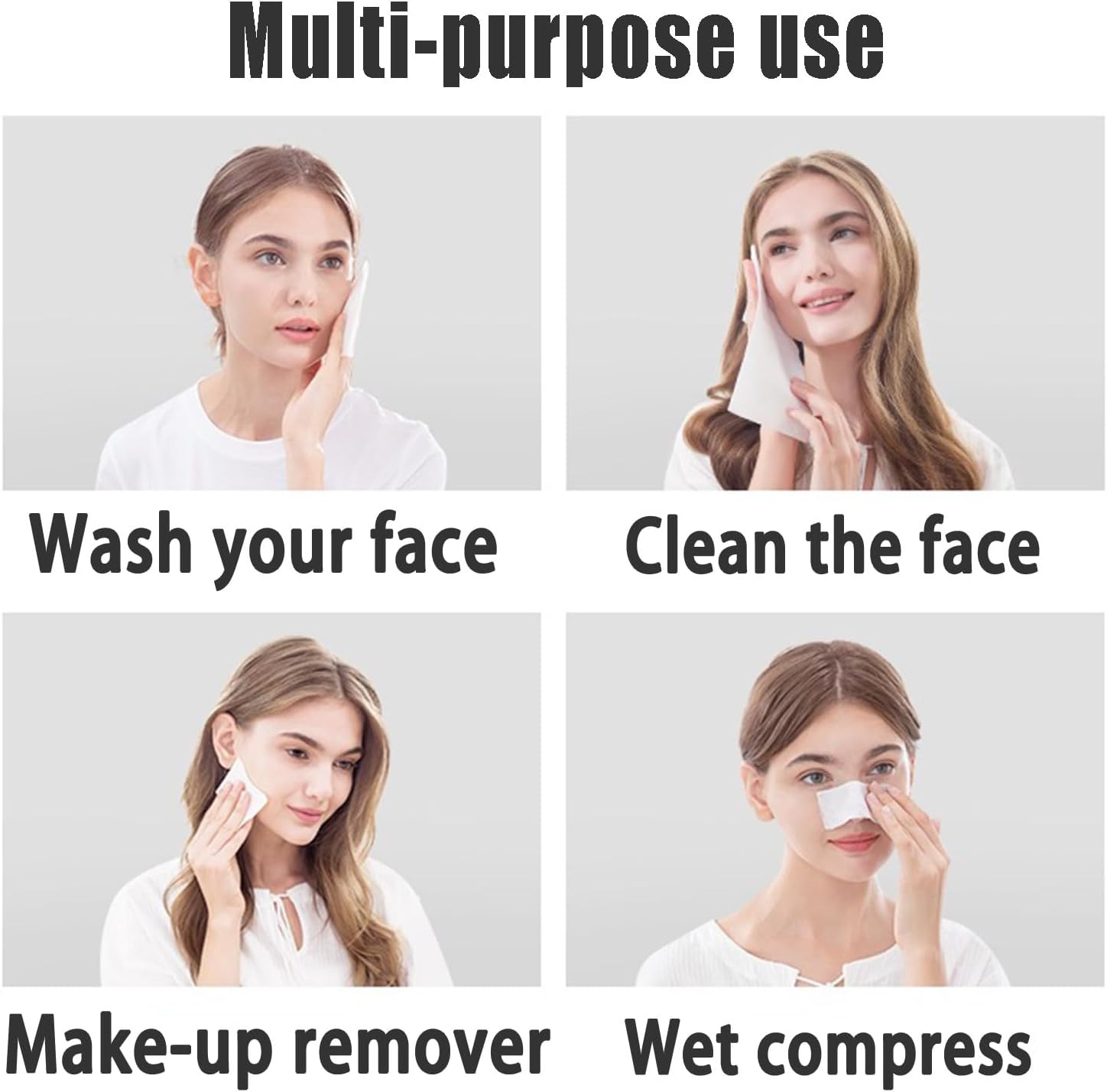 100 Pieces Disposable Face Towel, Compressed Towels Portable Mini Compressed Coin Cotton Tissue for Travel Sports, Beauty Salon or Home Hand Wipes image number 4