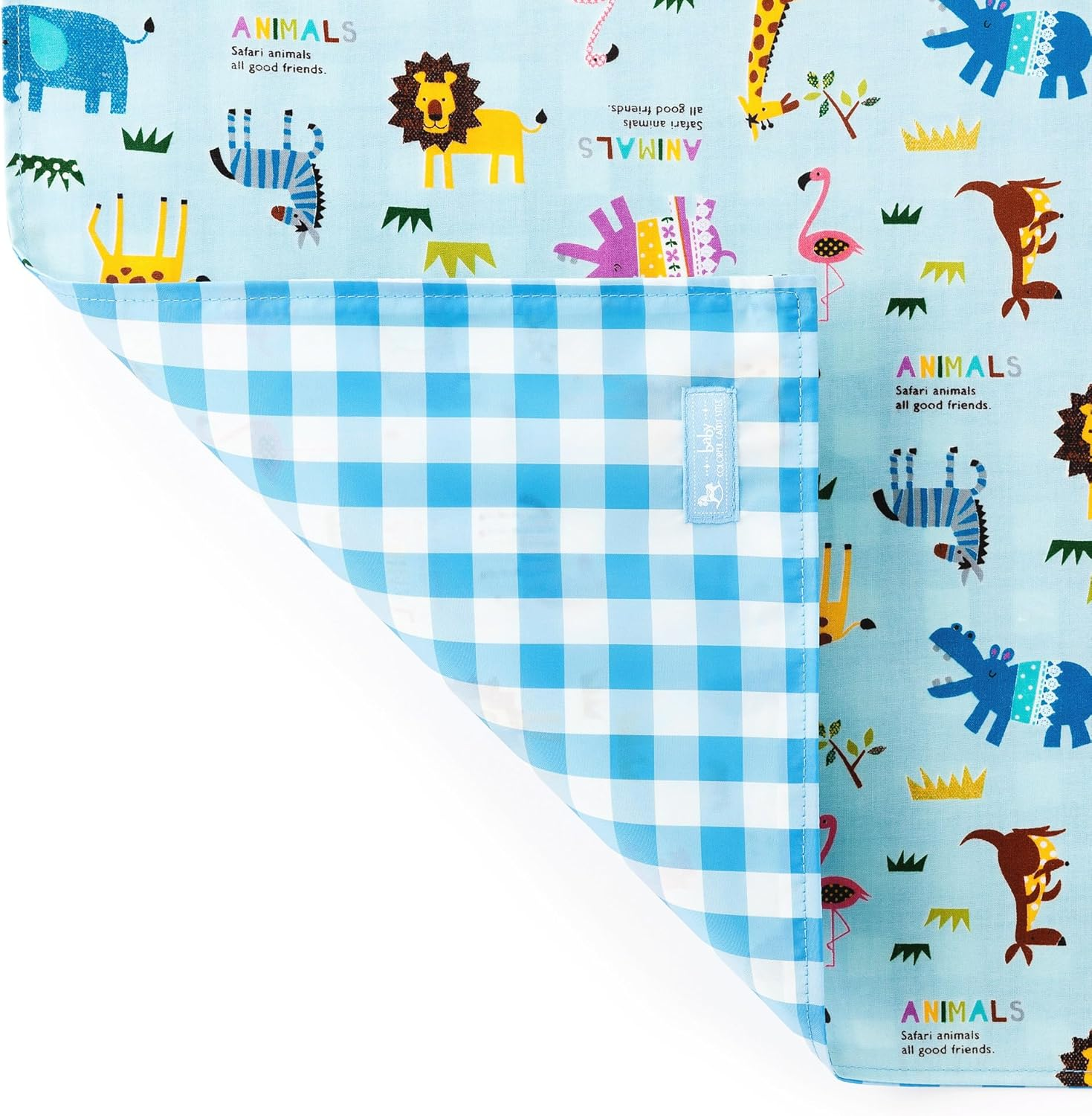 Colorful Candy Style B8001700-BTR Diaper Pouch (Clutch Type), Diaper Changing Sheet, Set of 2, Animal Star image number 5