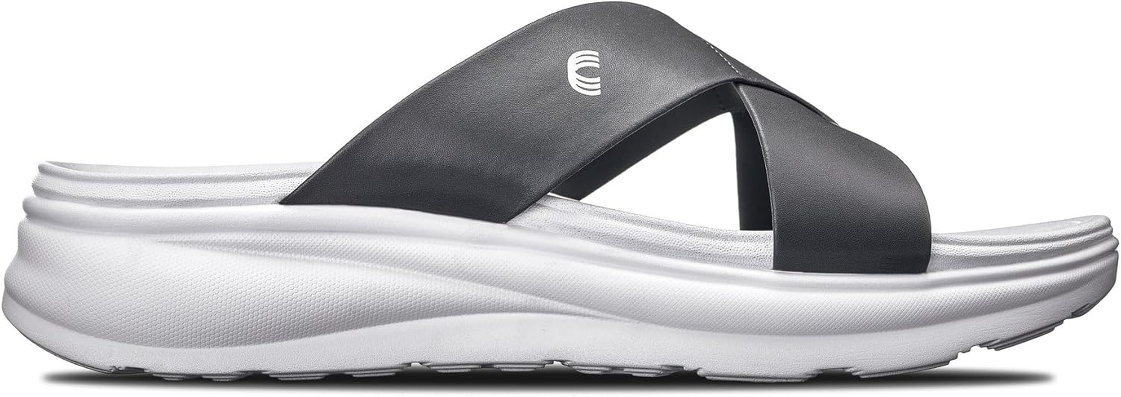 CALTO Men'S Invisible Height Increasing Elevator Shoes - Ultra Light-Weight Slip-On Comfort Sandals - 2 Inches Taller