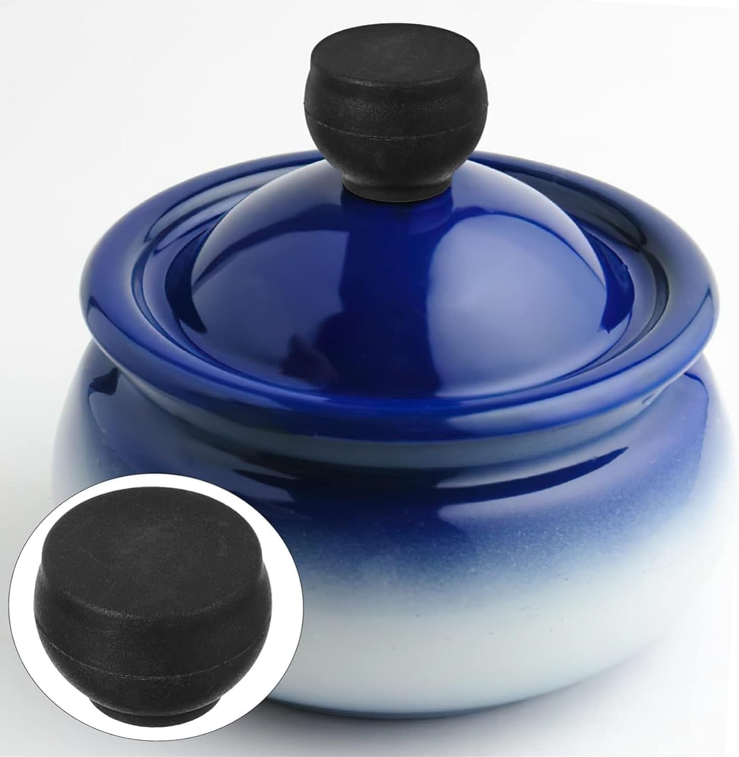 Lyfengdeam 10Pcs Coffee Pot Lid Handle, Mini Knobs Universal Pot Lid Stainless Steel Coffee Pot Bakelite Pot Lid Knobs Tempered Glass Lid Pan Lid Handle Small Pot Lid Knob Pot Accessories (Black2) - Black2 image number 2