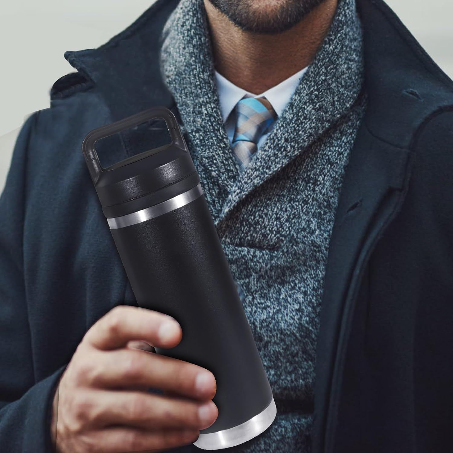 Screw Top Lid Replacement for YETI Rambler Bottle 18/26/36/46/64Oz，Compatible with YETI Chug Cap Replacement Lids，Leak-Proof, Durable & Dishwasher-Safe，1 Pack (1) image number 2