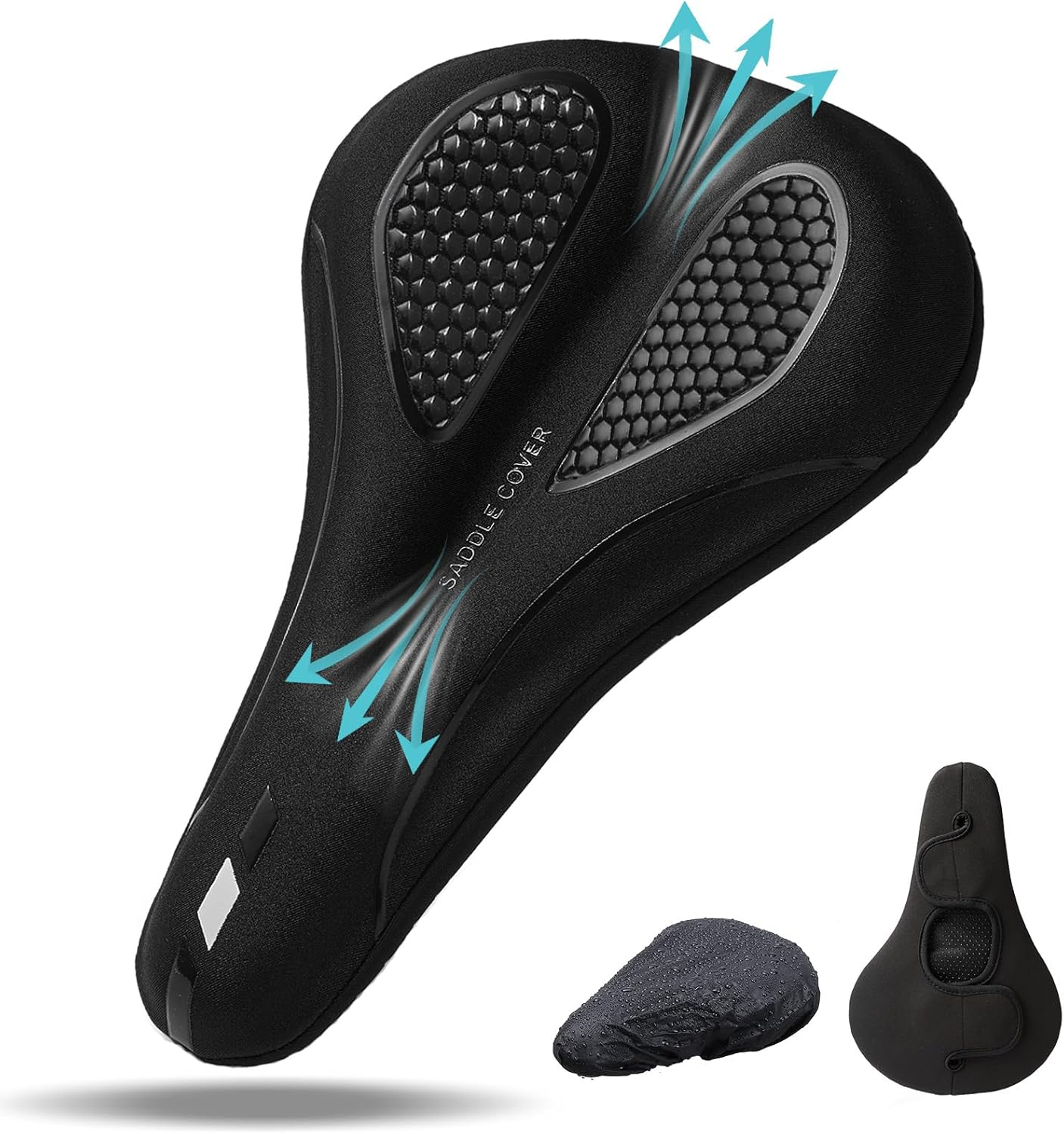 Bike Seat Cushion for Men & Women Comfort, Bike Cushion for Narrow Bike Seat, BMX, MTB & Road, Bicycle Seat Cushion Fit for Peloton, Spin and Stationary Bike, Indoor Outdoor Cycling