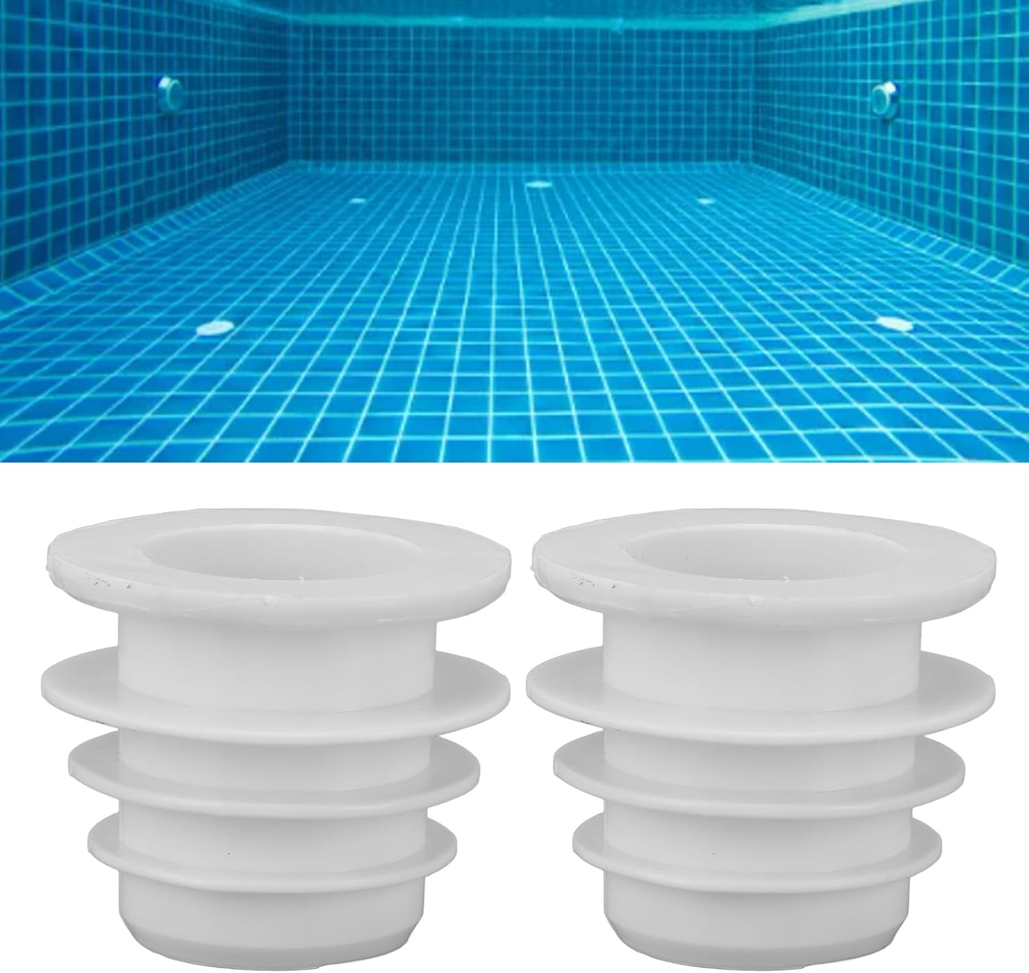 TOPINCN 2Pcs Pool Cleaner Valve Cuff, Silicone Skimmer Cone Adapter Valve Cuff for W70263 W63900, K121110, Practical Tool, Compatible with Pools, SPA Centers image number 2
