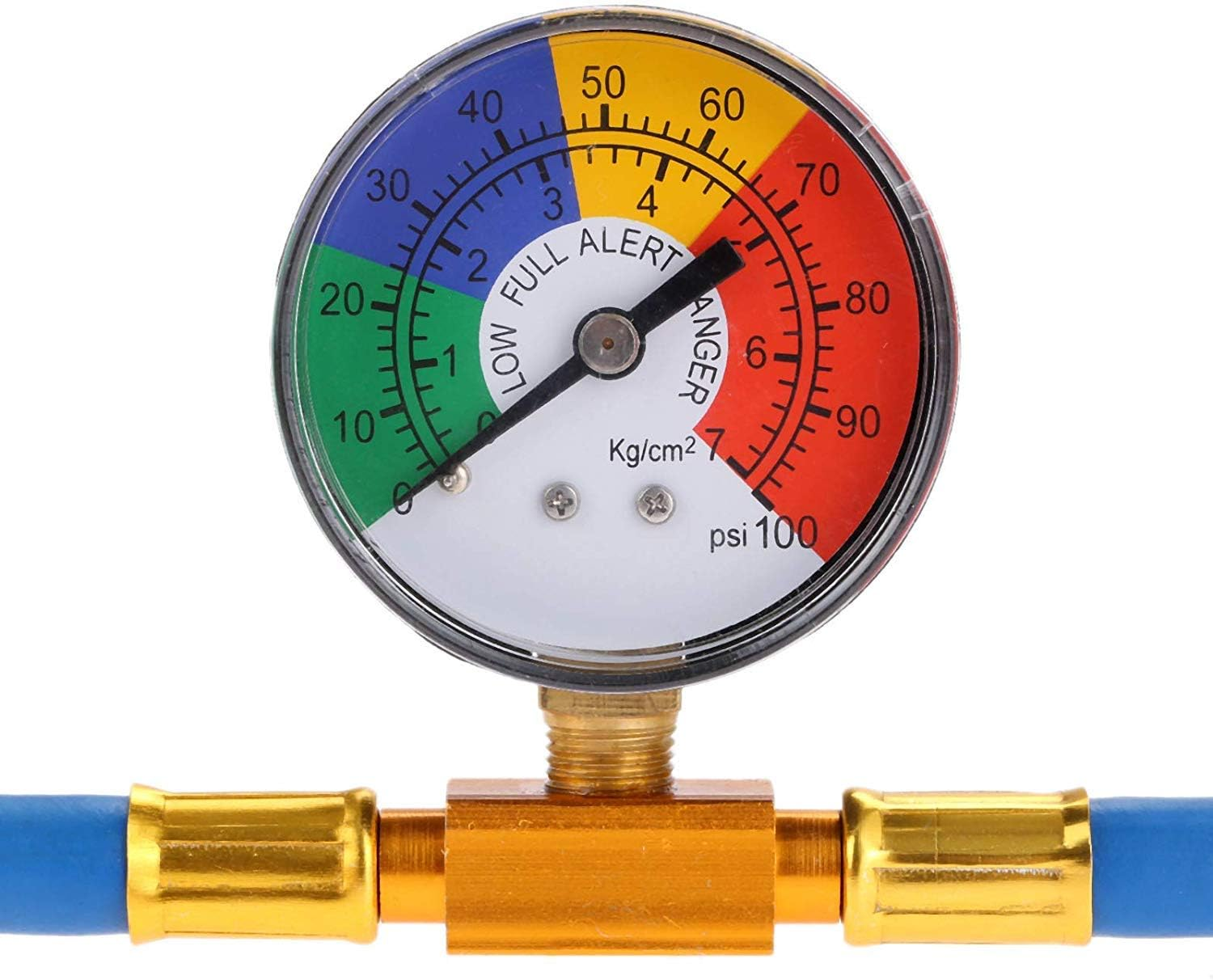 R134A Car AC Refrigerant Charge Hose Kit Recharge Hose with Gauge,A/C 1/2 Recharge Measuring Kit Can Tap Air Conditioning Pressure Gauge R134A by Ketofa image number 3