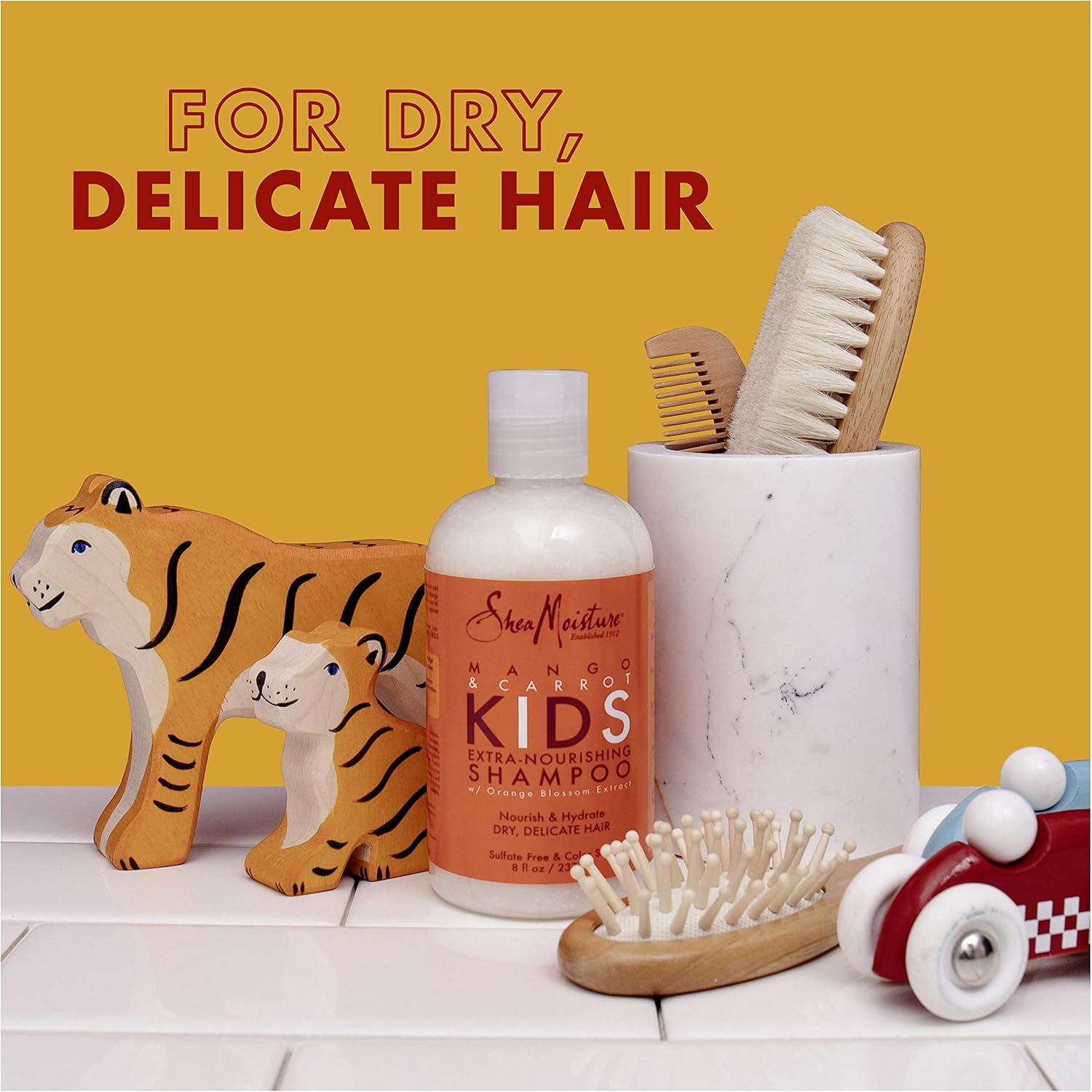 Sheamoisture Extra-Nourishing Shampoo Hair Care for Kids Mango Carrot with Shea Butter 8 Oz image number 2