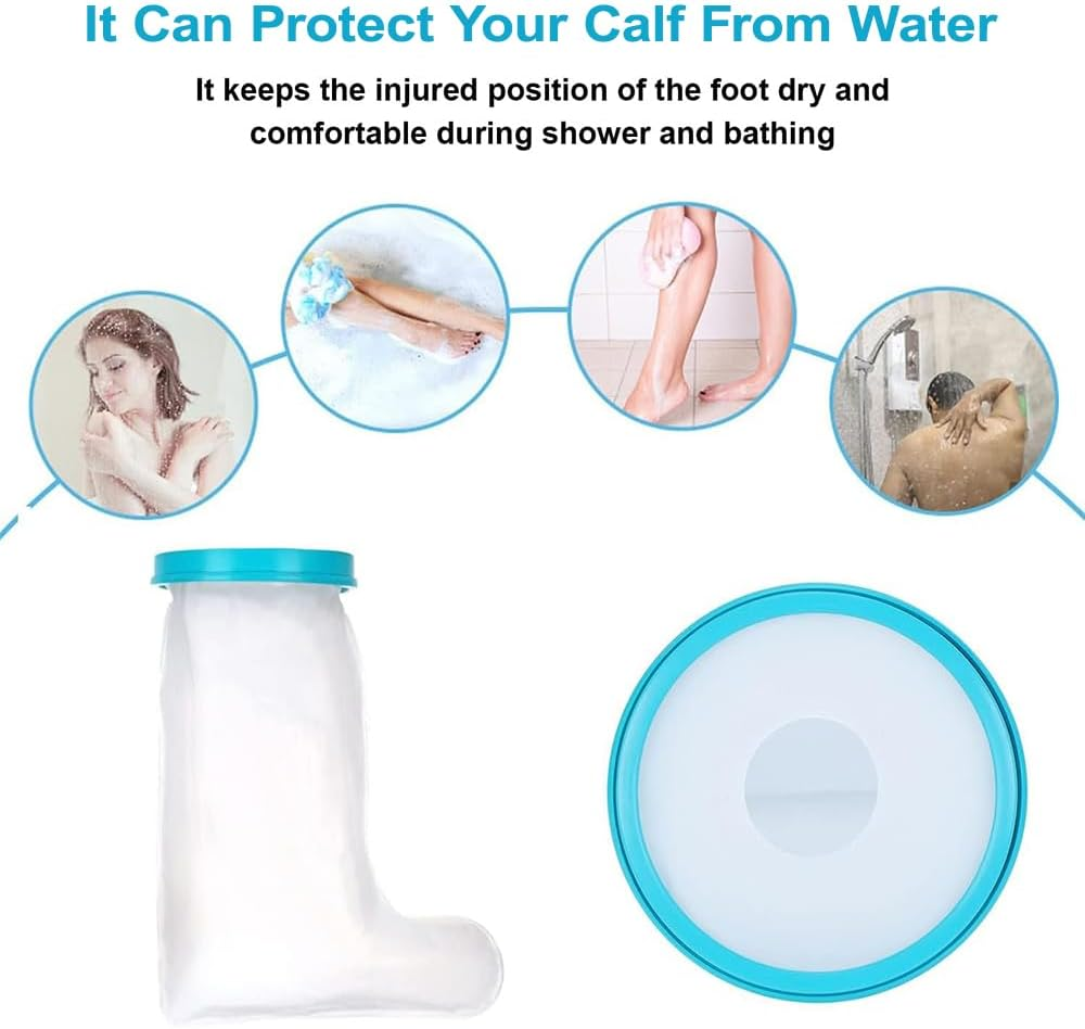 Cast Covers for Shower Leg, Waterproof Long Leg Cast Protector for Adult, Reusable Shower Leg Protector, Dressing and Bandage Protector for Shower Ankle Foot Leg after Surgery image number 6
