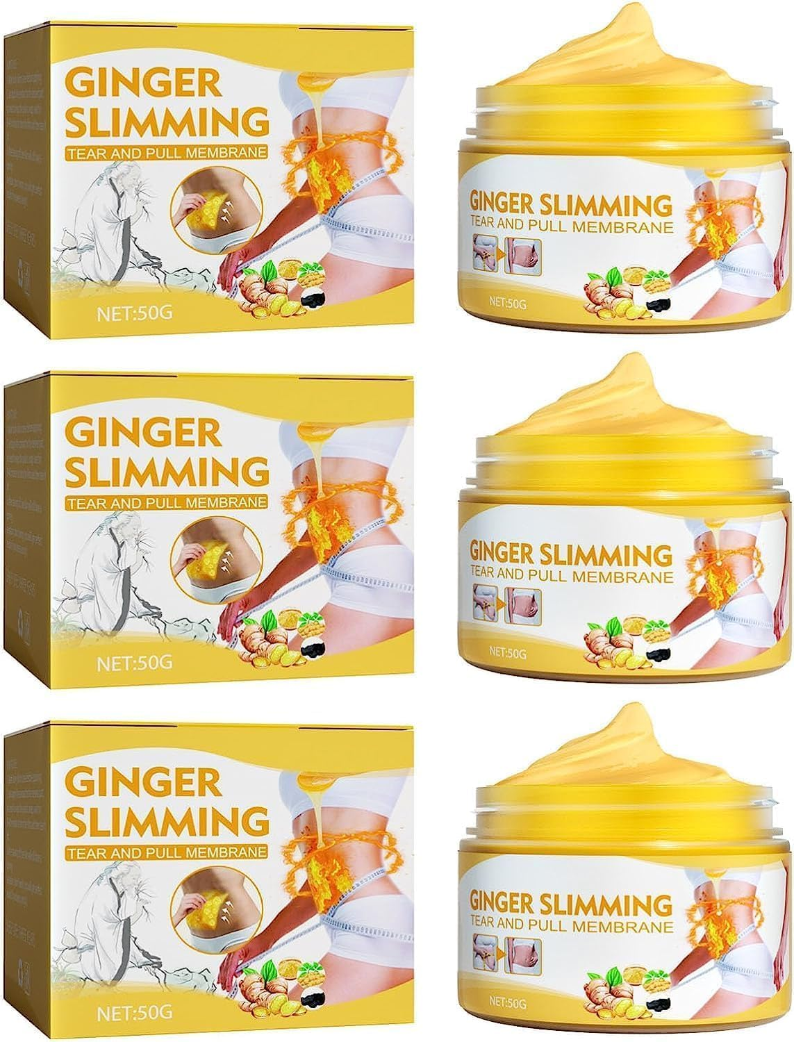 Tummy Firming and Tightening Cream,Belly Fat Burner and Tightening Cream,Ginger Sweat Cream Suitable for Belly,Waist