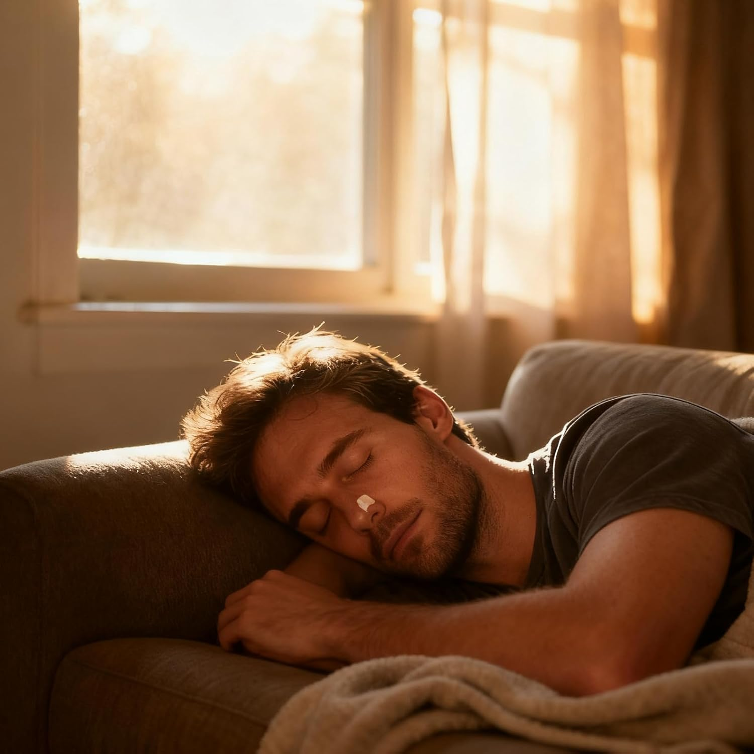 Magnetic Nasal Strips Refill Pack, 120Pcs/60-Day Skin Safe Anti-Snoring Devices, Nose Tape for Sleeping with Zinc Discs to Improve Breathing & Reduce Snoring