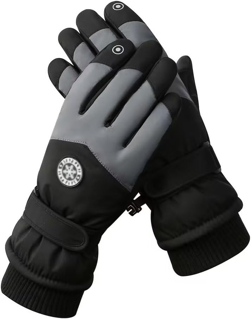 ZANZER Ski Gloves, Winter Touchscreen Snow Gloves Winter Gloves Women for Cold Weather, Windproof Snowboard Gloves for Ski Driving Cycling Hiking Running