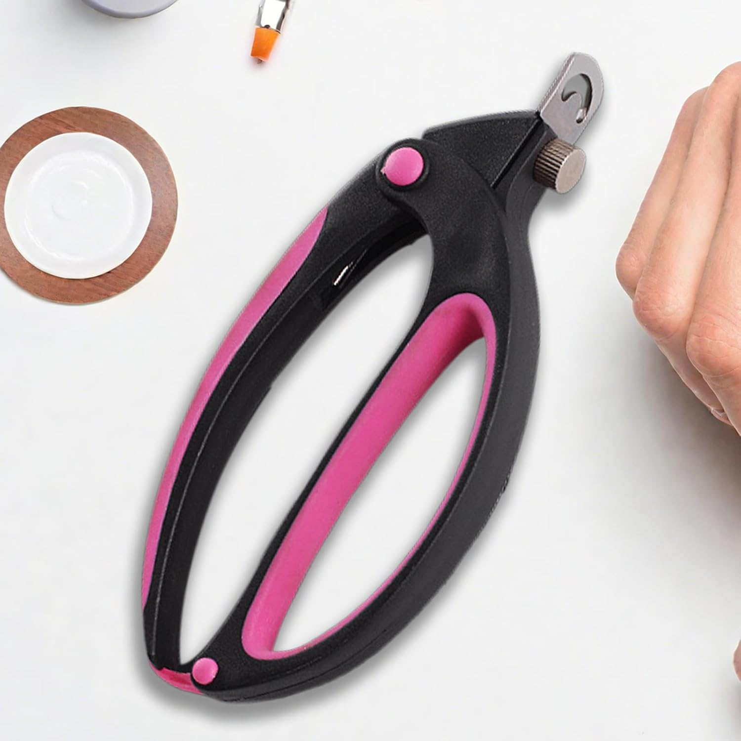 Nail Cutter for Men - Fake Nail Tips Cutter - Stainless Steel Adjustable Trimmer Grooming Tool for Men Women Pet Home Salon Pedicure Care