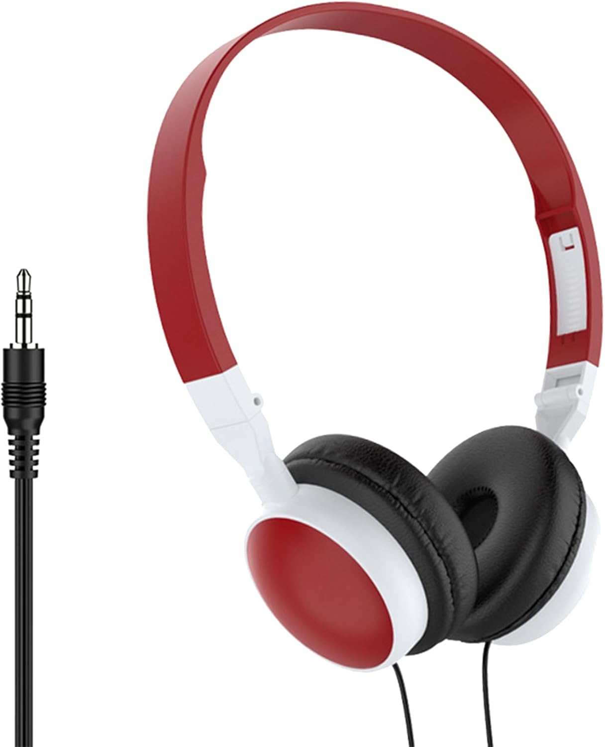Wired Headset - Wired Over-Ear Headset for Computer - Foldable On-Ear Noise Canceling Headphones for Tablets Mobile Phones
