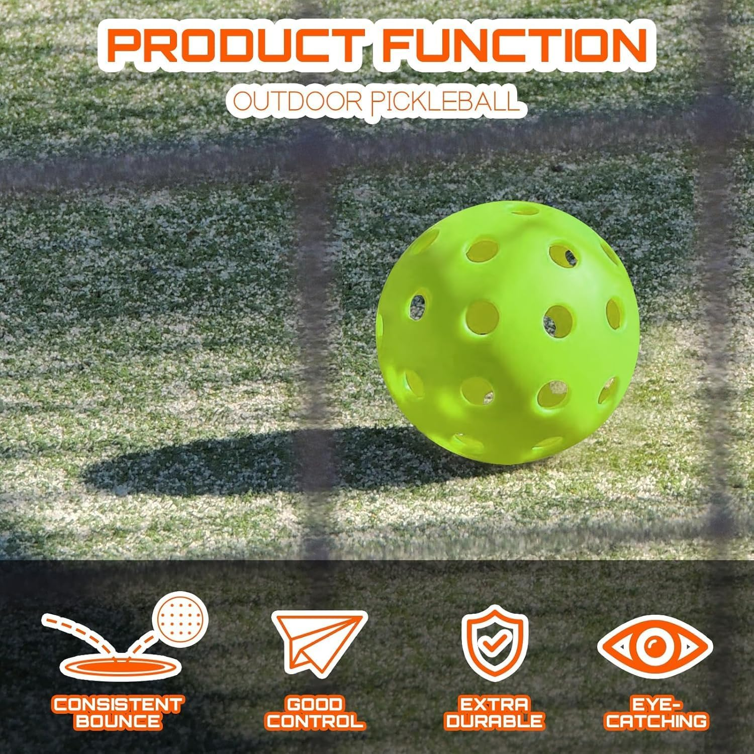 Tennis Balls, 12 Pack Advanced Training Tennis Balls Practice Balls, Pet Dog Playing Balls, Come with Mesh Bag for Easy Transport, Good for Beginner Training Ball image number 6