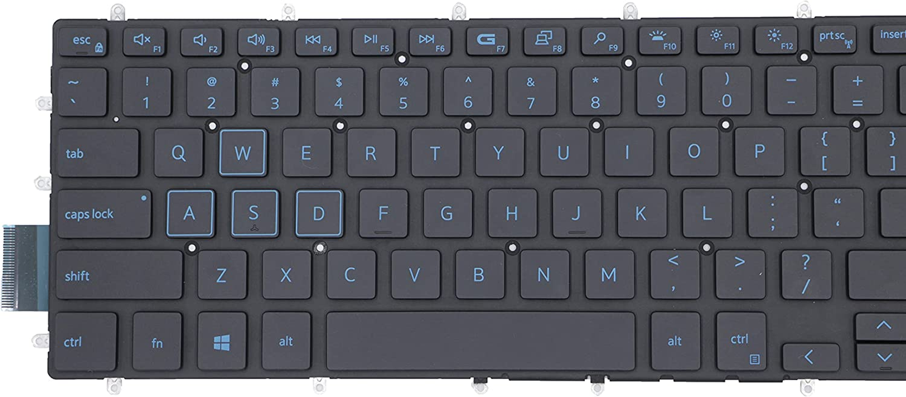 Dell Replacement Keyboard for G5 5500 5587 5590, G5 SE 5505, G7 7588 7590 7790, G3 3579 3779 3590 Series Game Laptop - Blue Frame with Backlit US Layout image number 1