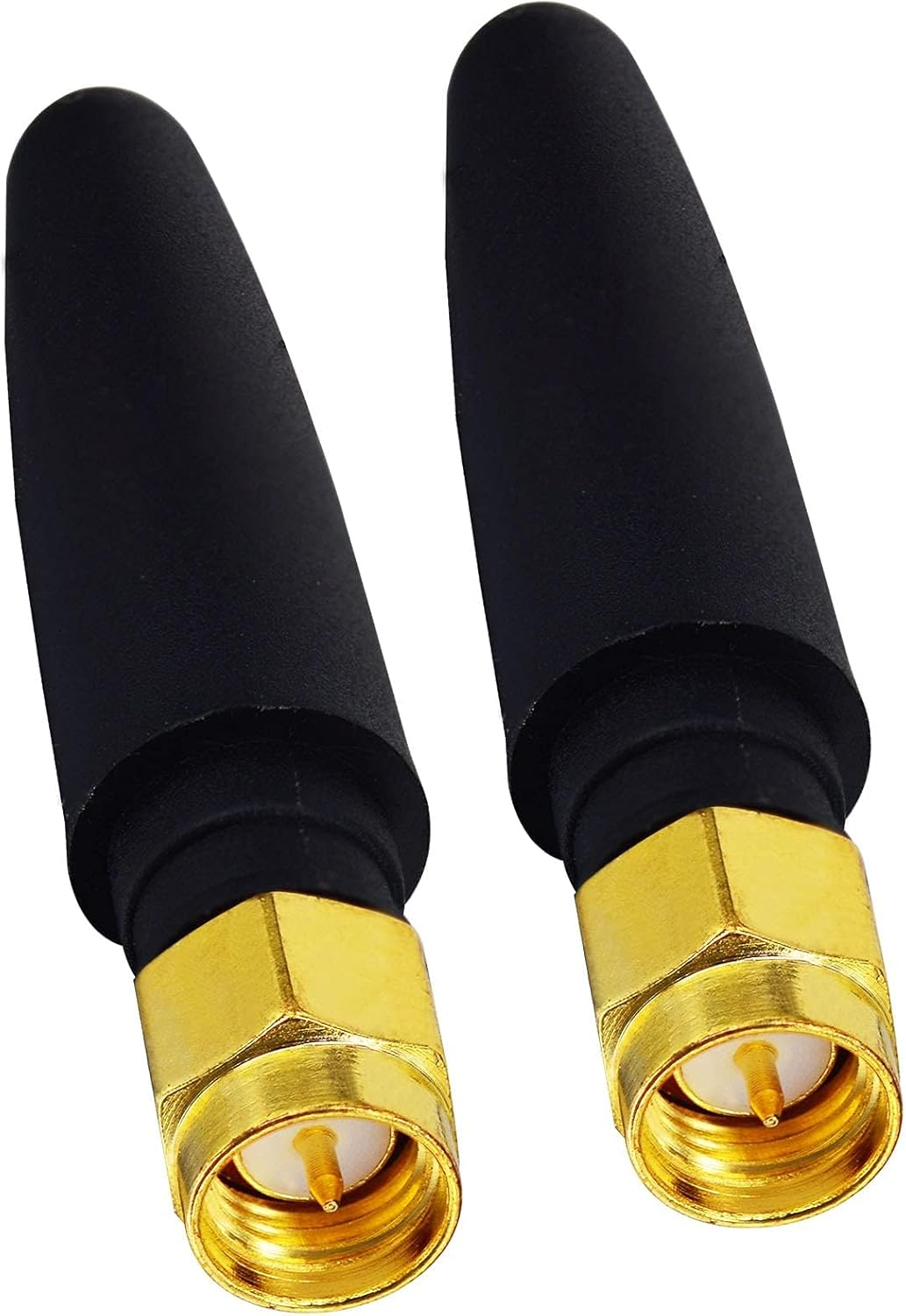 BOOBRIE 2-Pack 2.4Ghz Mini Wifi Antenna 2Dbi FPV Antenna Omni Directional SMA Male Omni-Directional Small PC Wifi Bluetooth Antenna Aerial Signal Booster Adapter Network Receive for Wireless Router image number 2