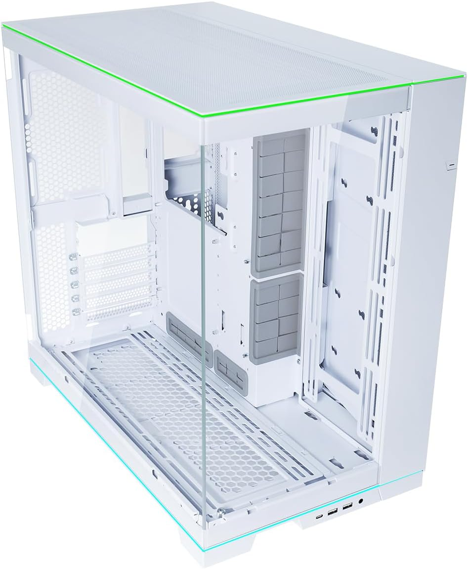 Lian Li PC-O11DERGBW Evo RGB Dynamic Evolution Tempered Glass Case, White image number 5