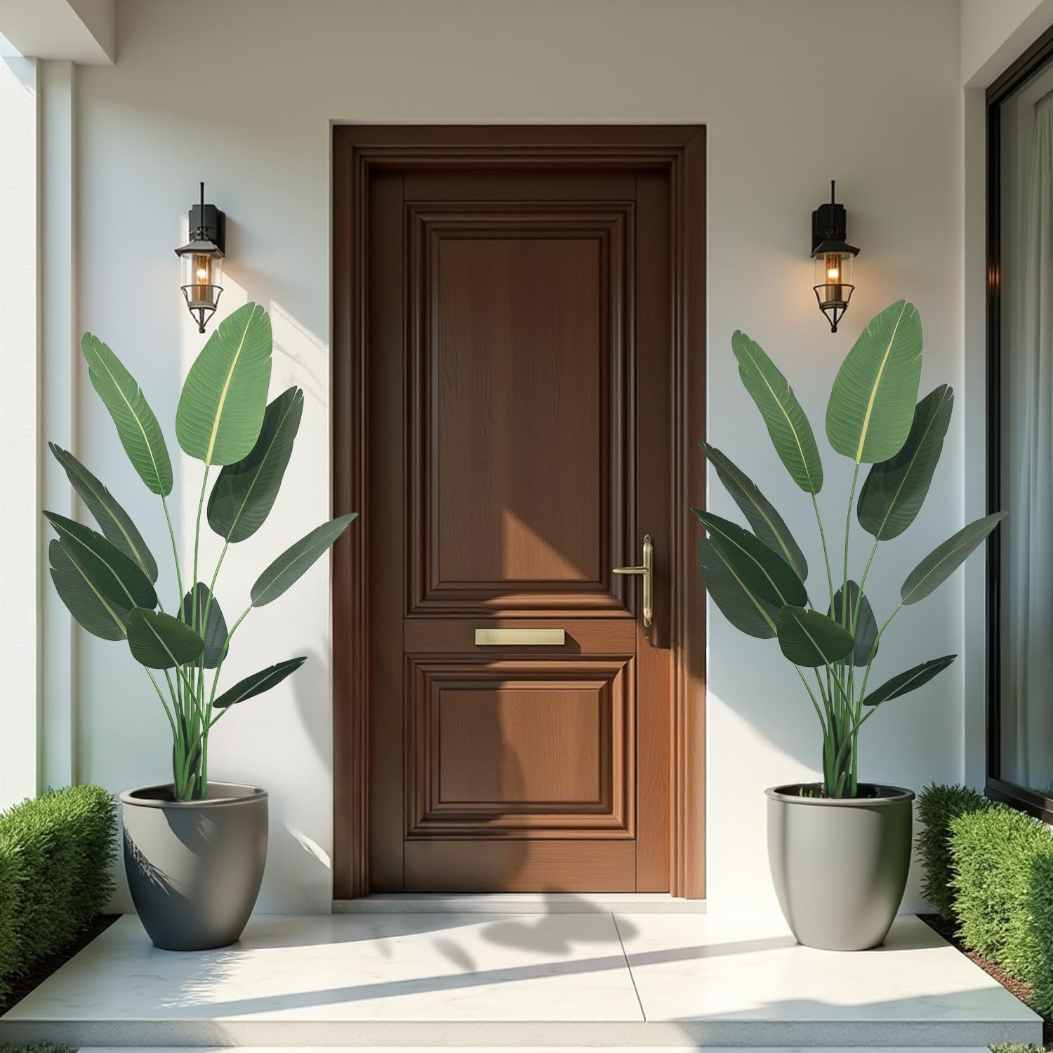 Artificial Bird of Paradise Plant - Realistic Faux Tropical Artificial Plants, Tall Fake Plants Potted Tree for Indoor Home Decor, Office, Maintenance-Free Greenery (5.25Ft/160Cm) image number 4